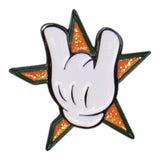 TMNT Houston Represent Hand Sign Graphic Pin