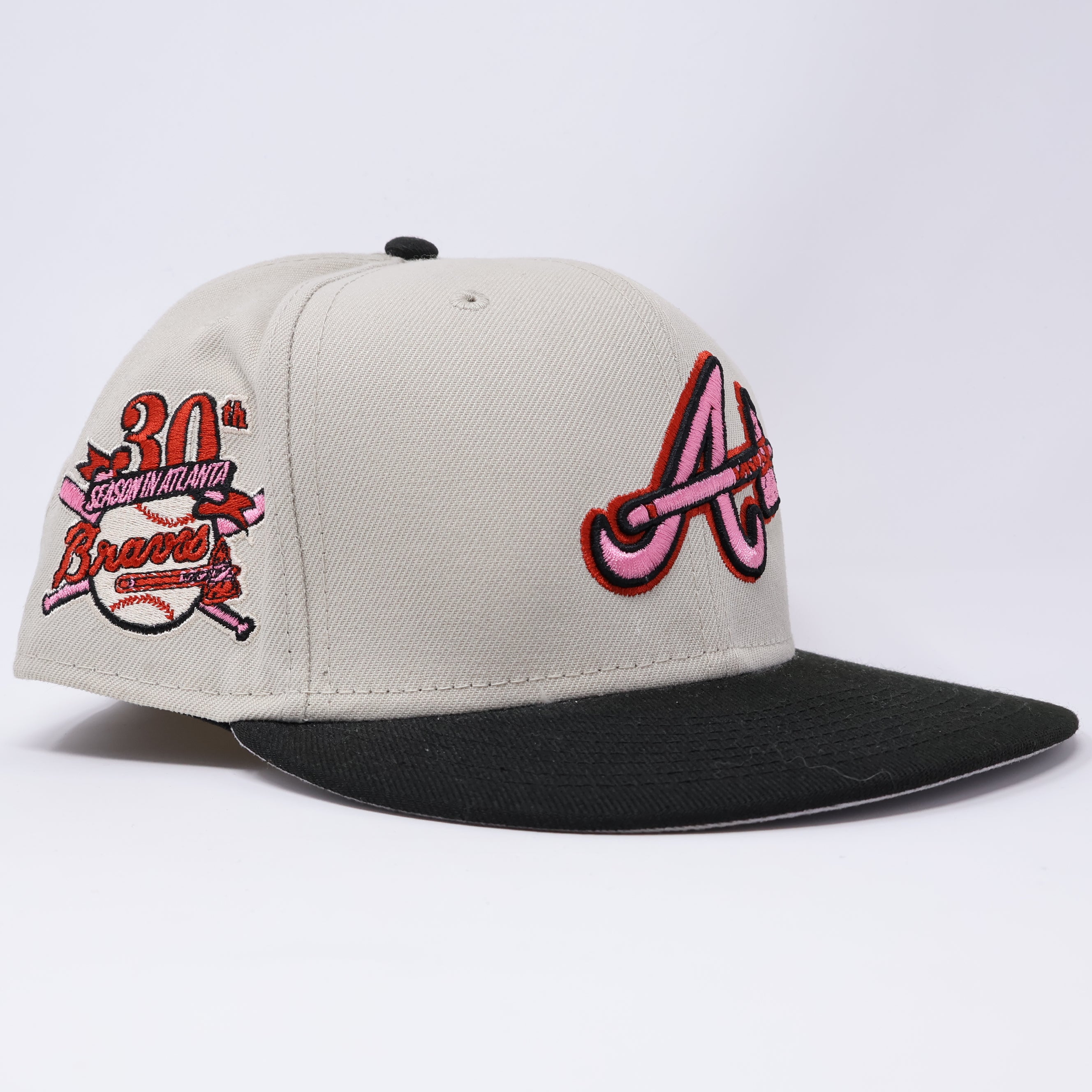 応援グッズ 59FIFTY NEW ERA THE ATLANTA BRAVES 30 New Era 59FIFTY Atlanta Braves 30th Anniversary Off White