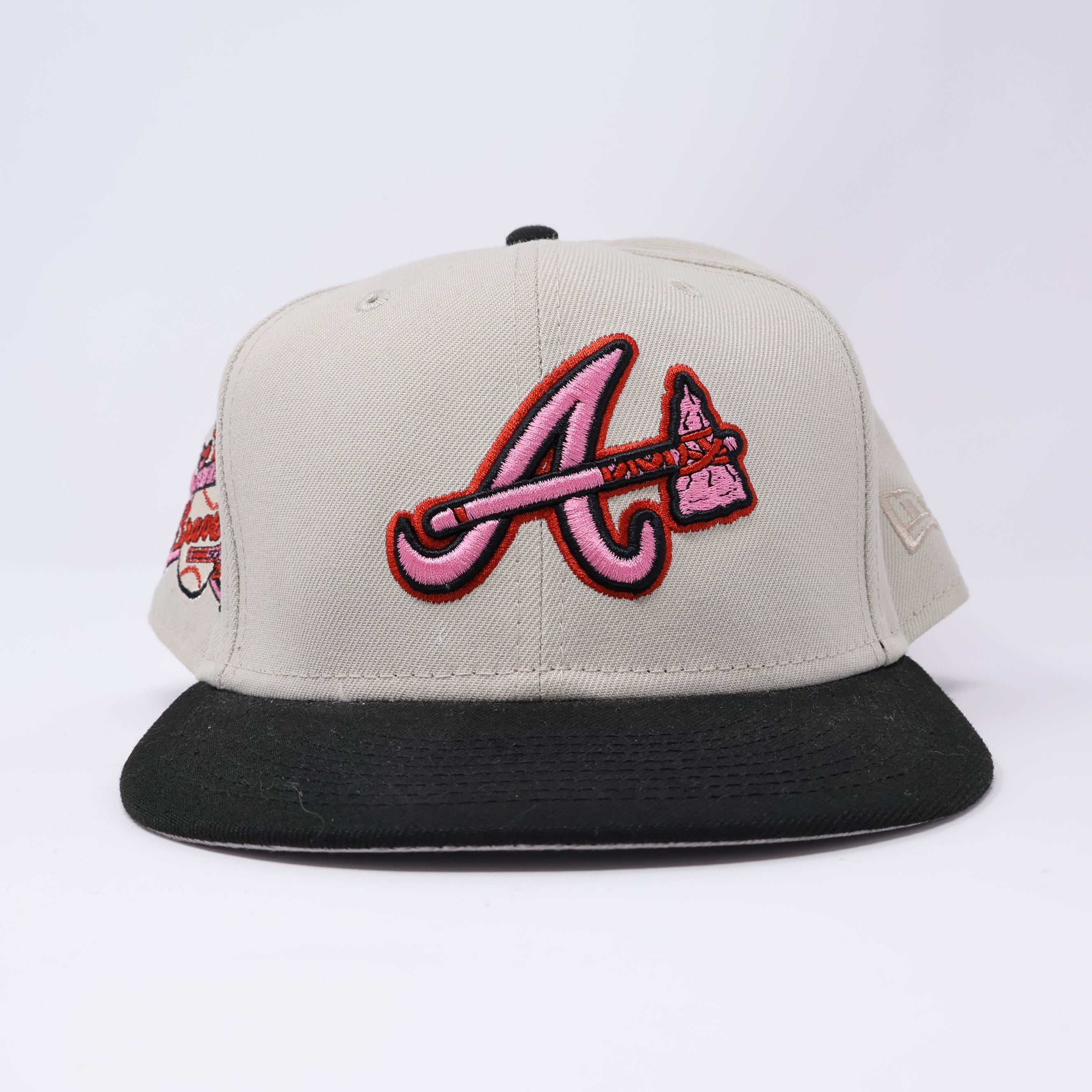 USED 8 Stone Atlanta Braves 30th Season 59fifty New Era Fitted Hat Cap