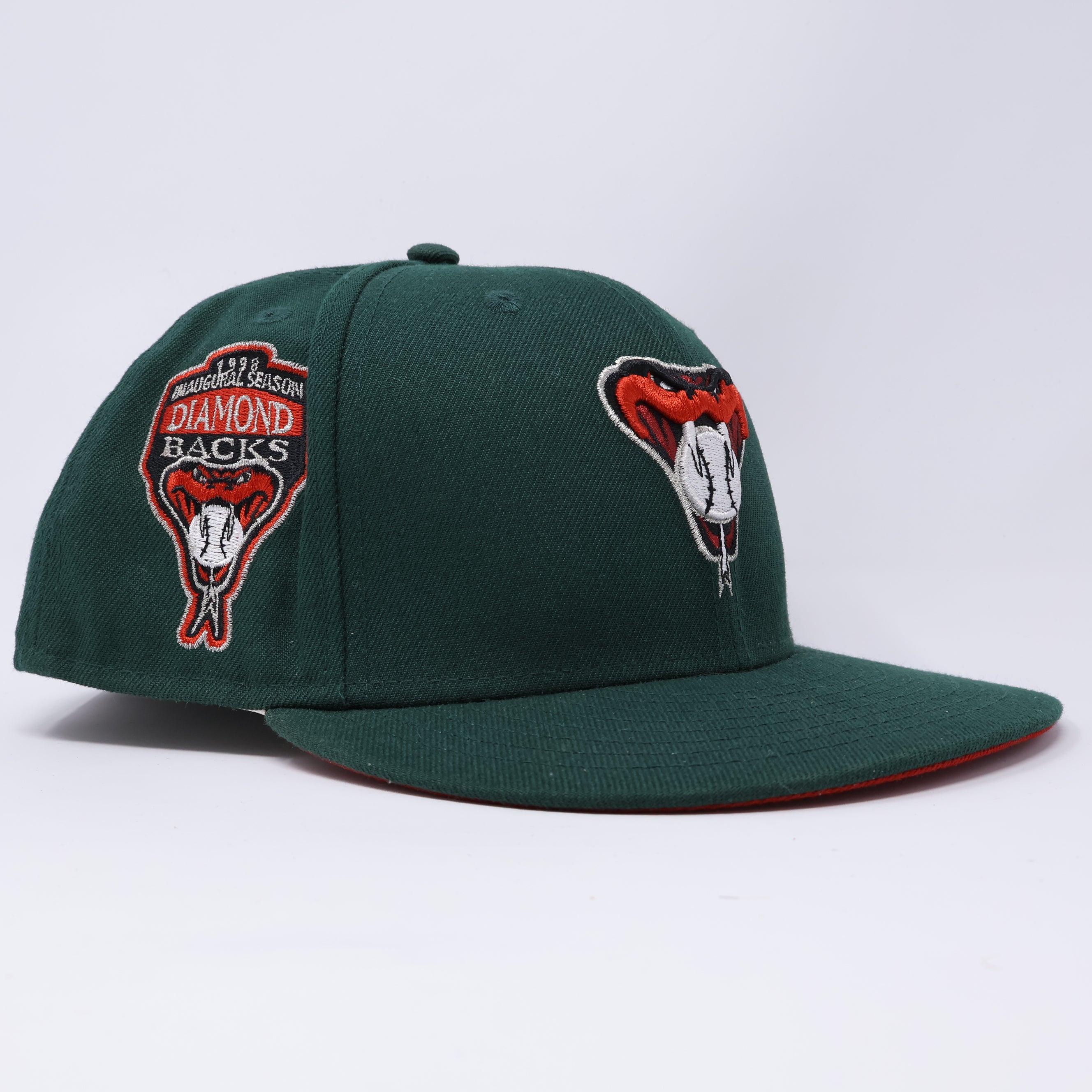 USED 7/8 Green Arizona Diamondbacks 1998 Inaugural 59fifty New Era Fitted Hat Cap