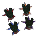 TMNT Houston Represent Hand Sign Graphic Pin