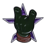TMNT Houston Represent Hand Sign Graphic Pin