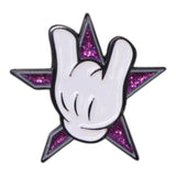 TMNT Houston Represent Hand Sign Graphic Pin