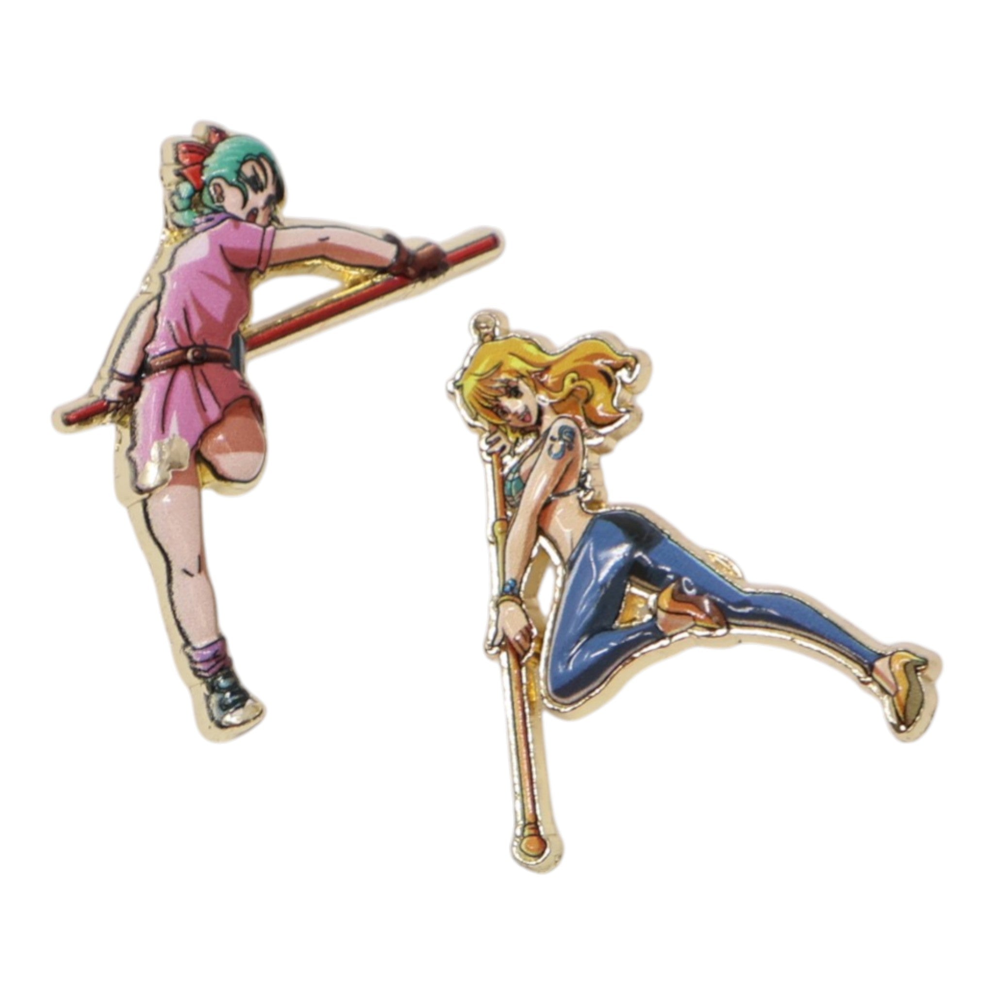 Bulma Dragon Ball Nami One Piece Duo Set Graphic Pin