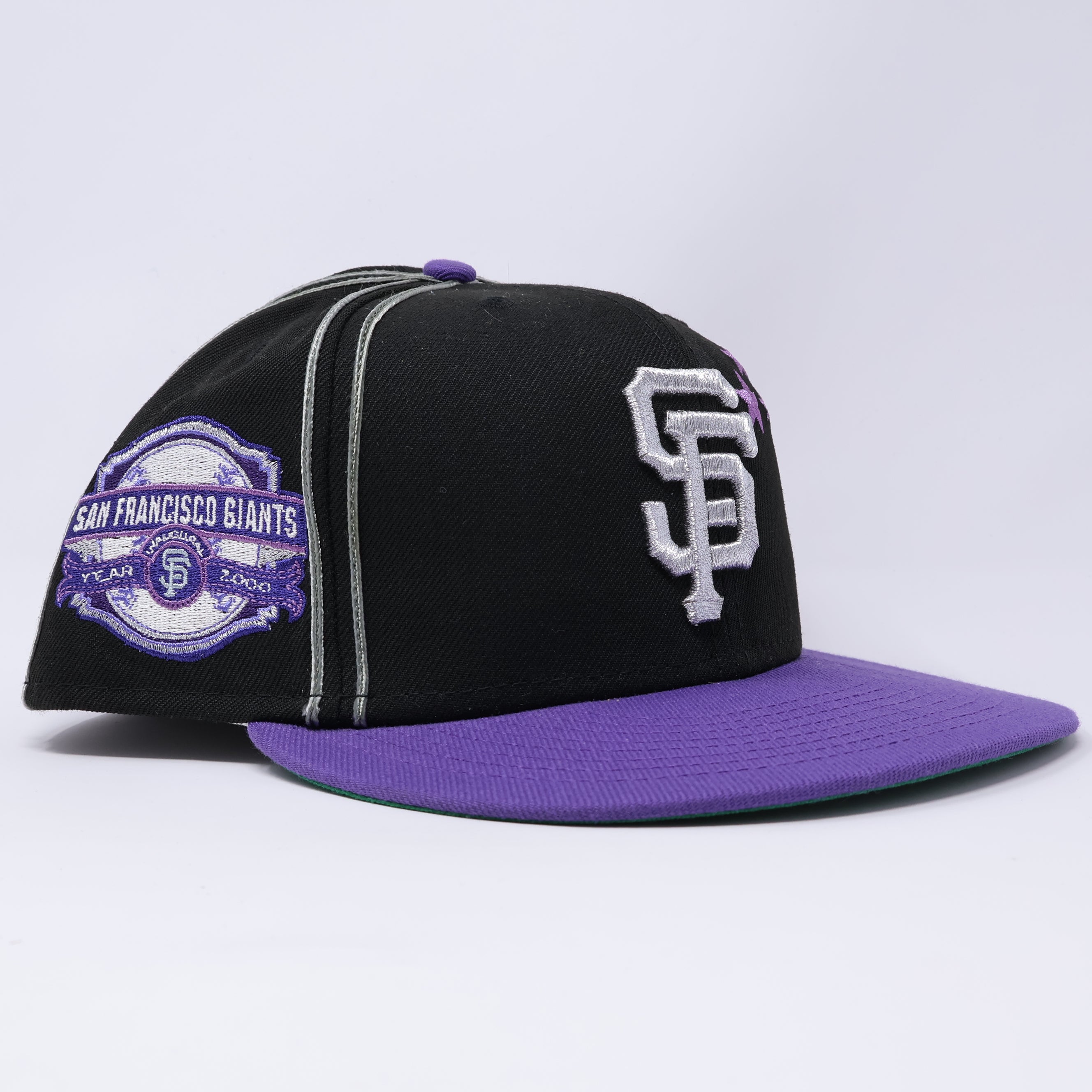 USED 3/4 Black San Francisco Giants Year 2000 59fifty New Era Fitted Hat Cap
