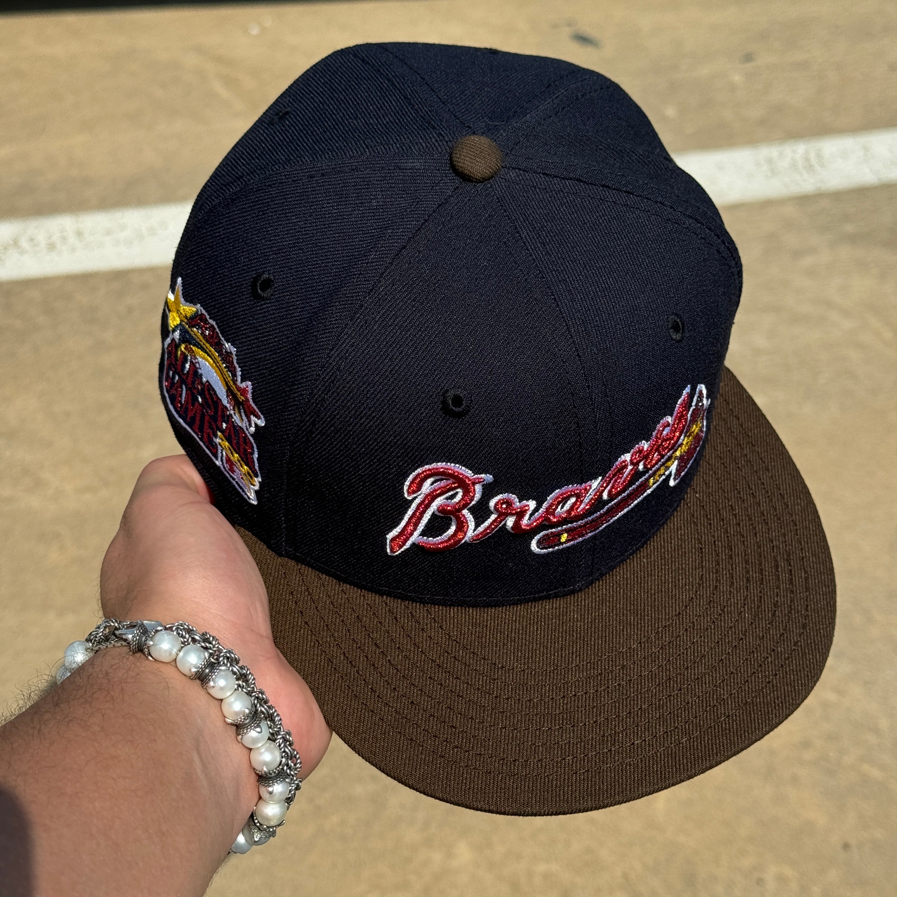 USED 1/8 Navy Atlanta Braves 2000 All Star Game 59fifty New Era Fitted Hat Cap