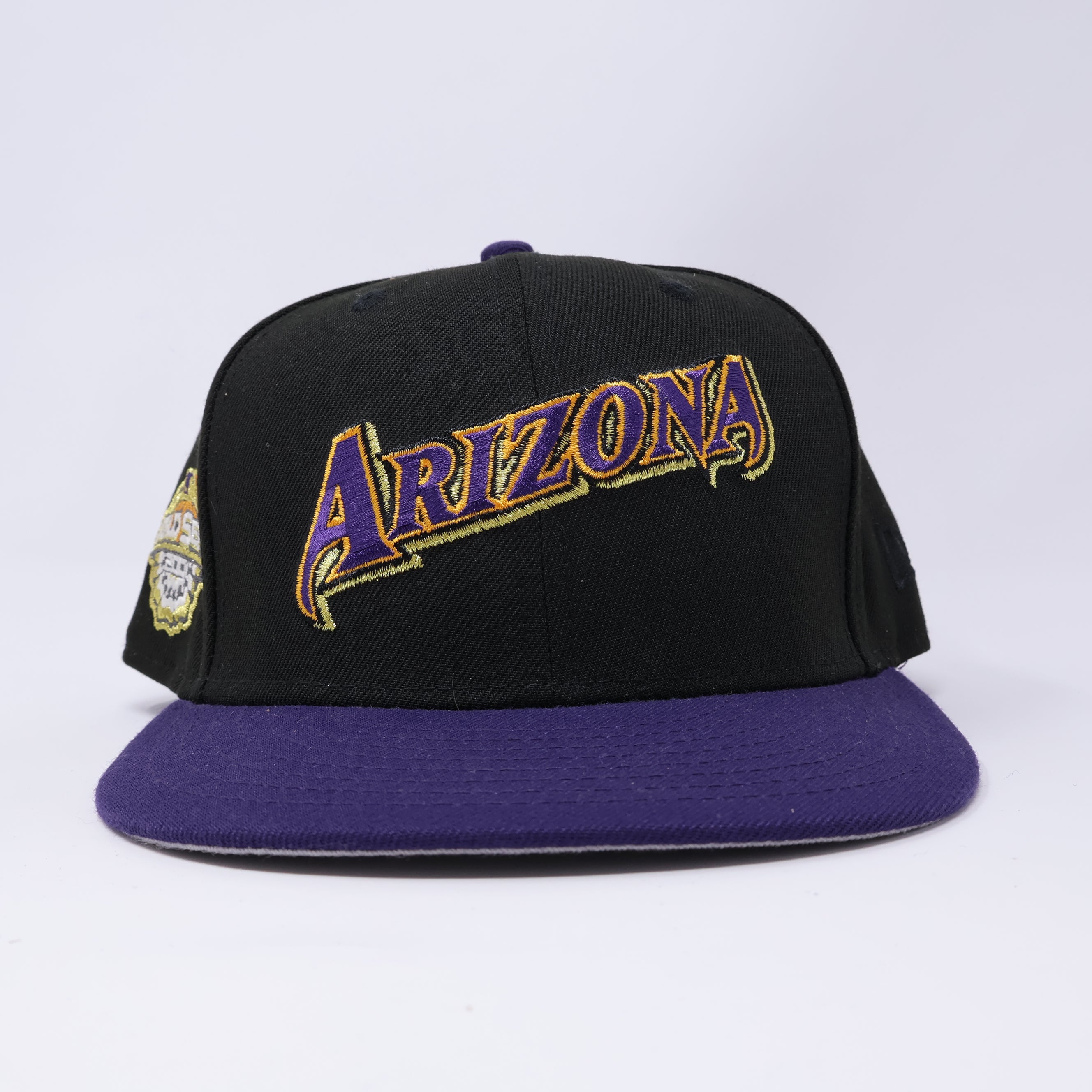 USED 3/4 Black Arizona Diamondbacks 2001 World Series 59fifty New Era Fitted Hat Cap