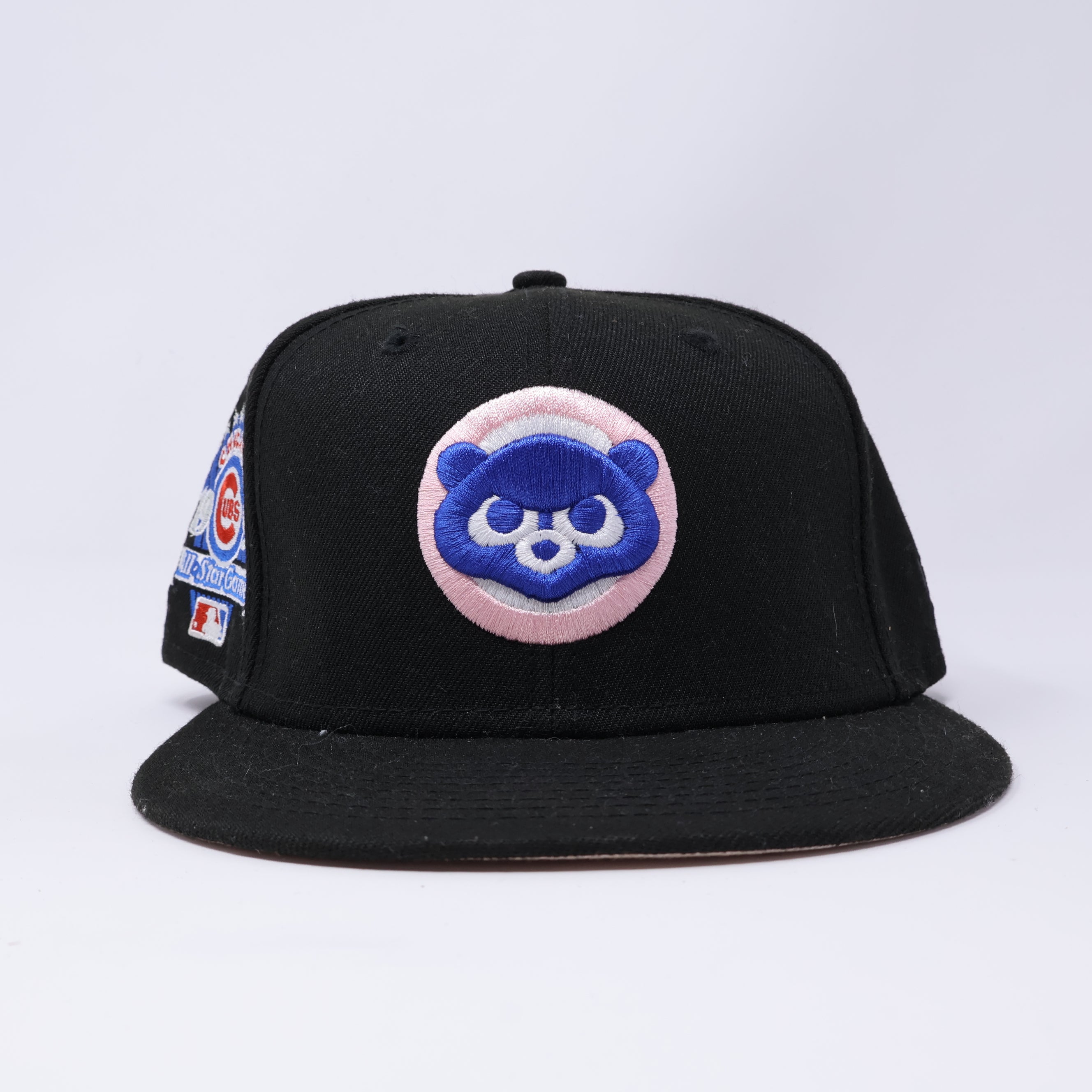 USED 1/2 Black Chicago Cubs 1990 All Star Game 59fifty New Era Fitted Hat Cap
