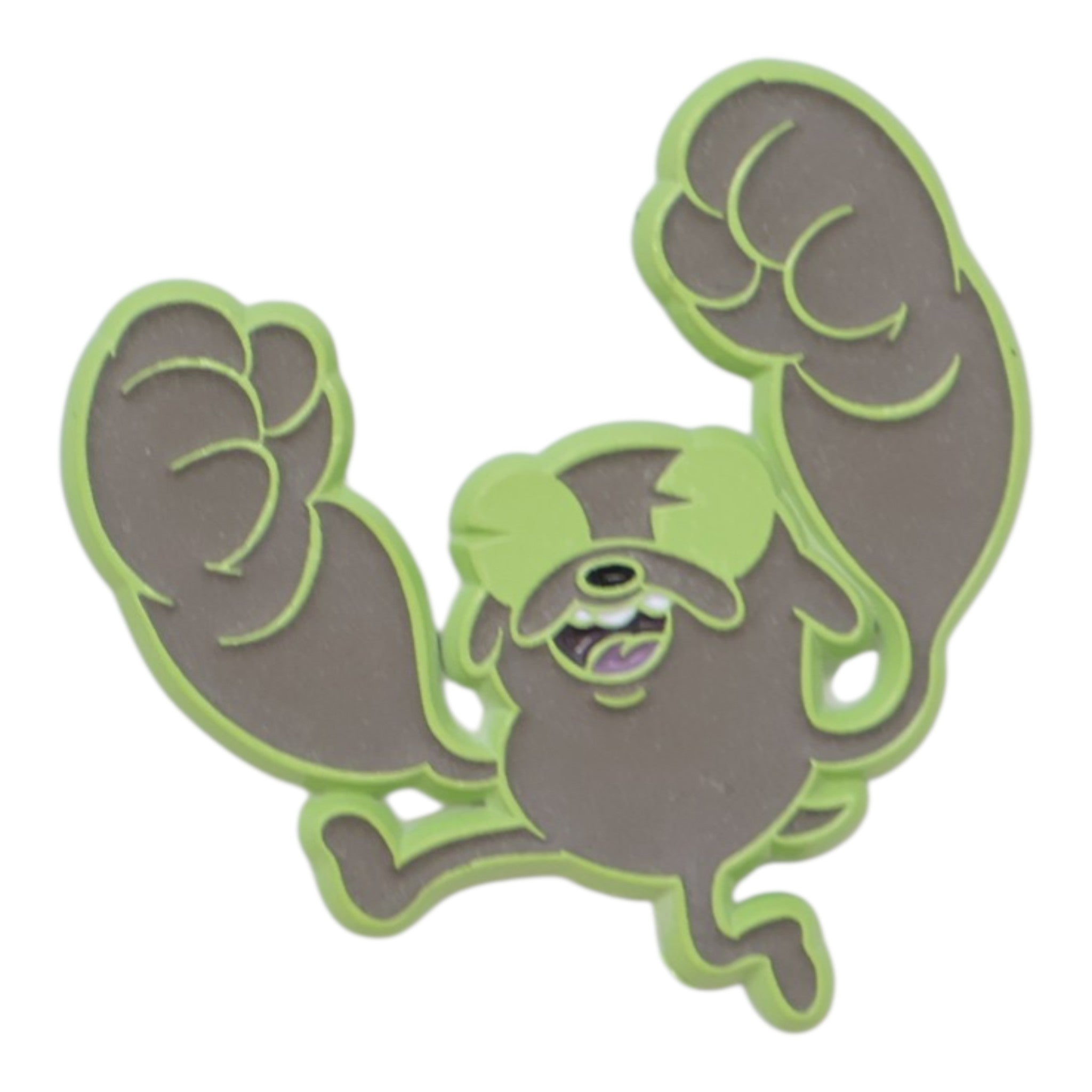 Green Jake the Dog Character Graphic Pin