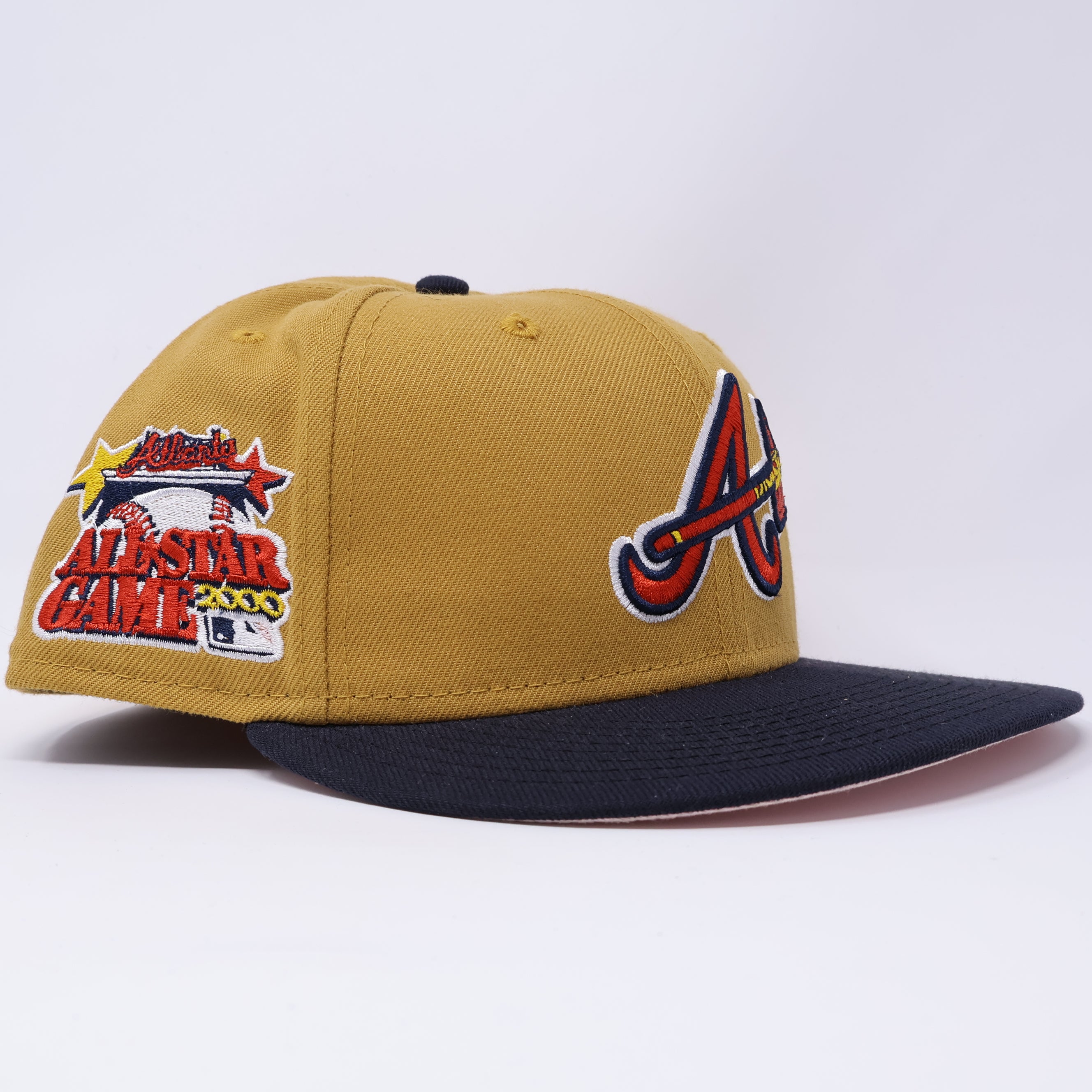 USED 3/4 Copper Atlanta Braves 2000 All Star Game 59fifty New Era Fitted Hat Cap