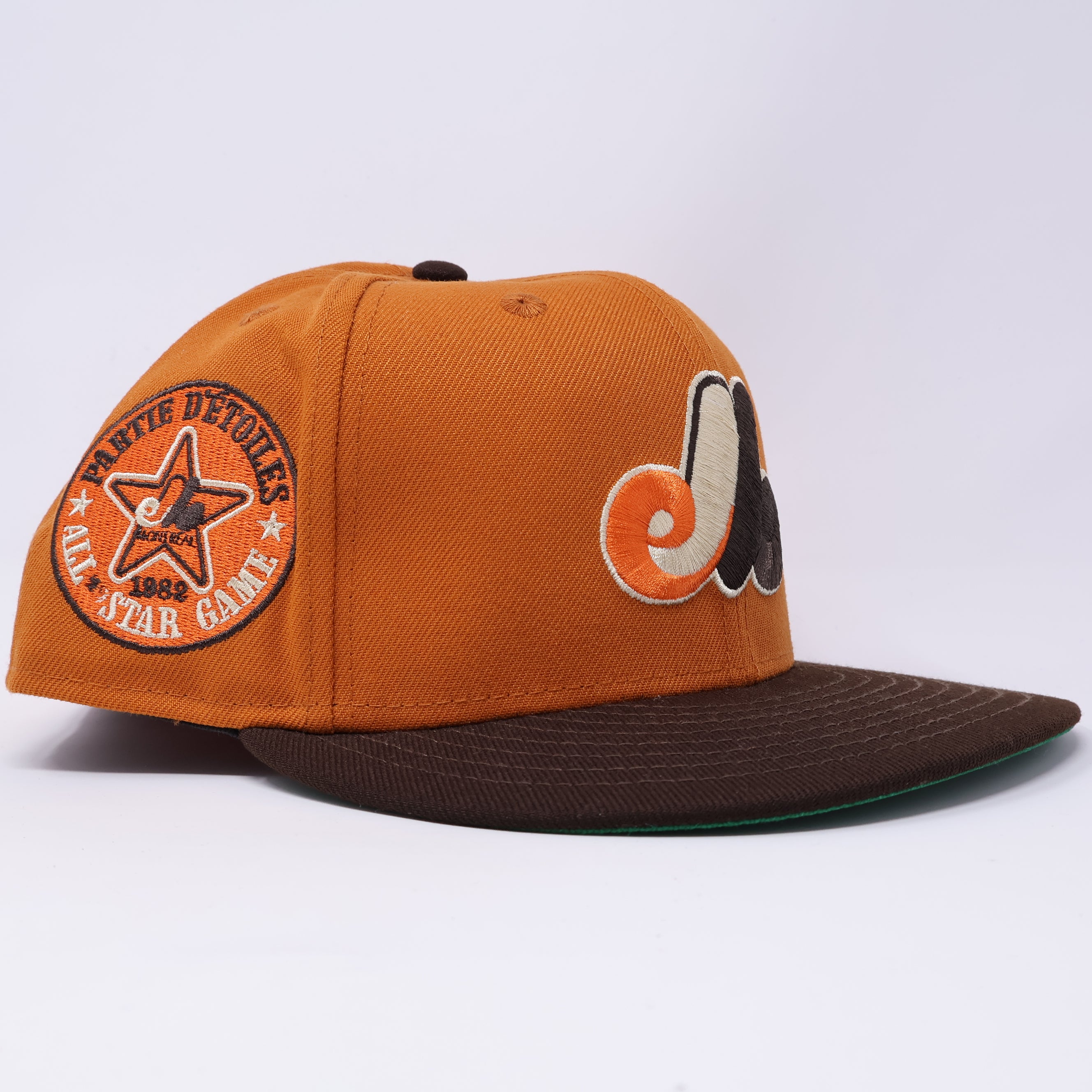 USED 3/4 Rust Orange Montreal Expos 1982 All Star Game 59fifty  New Era Fitted Hat Cap