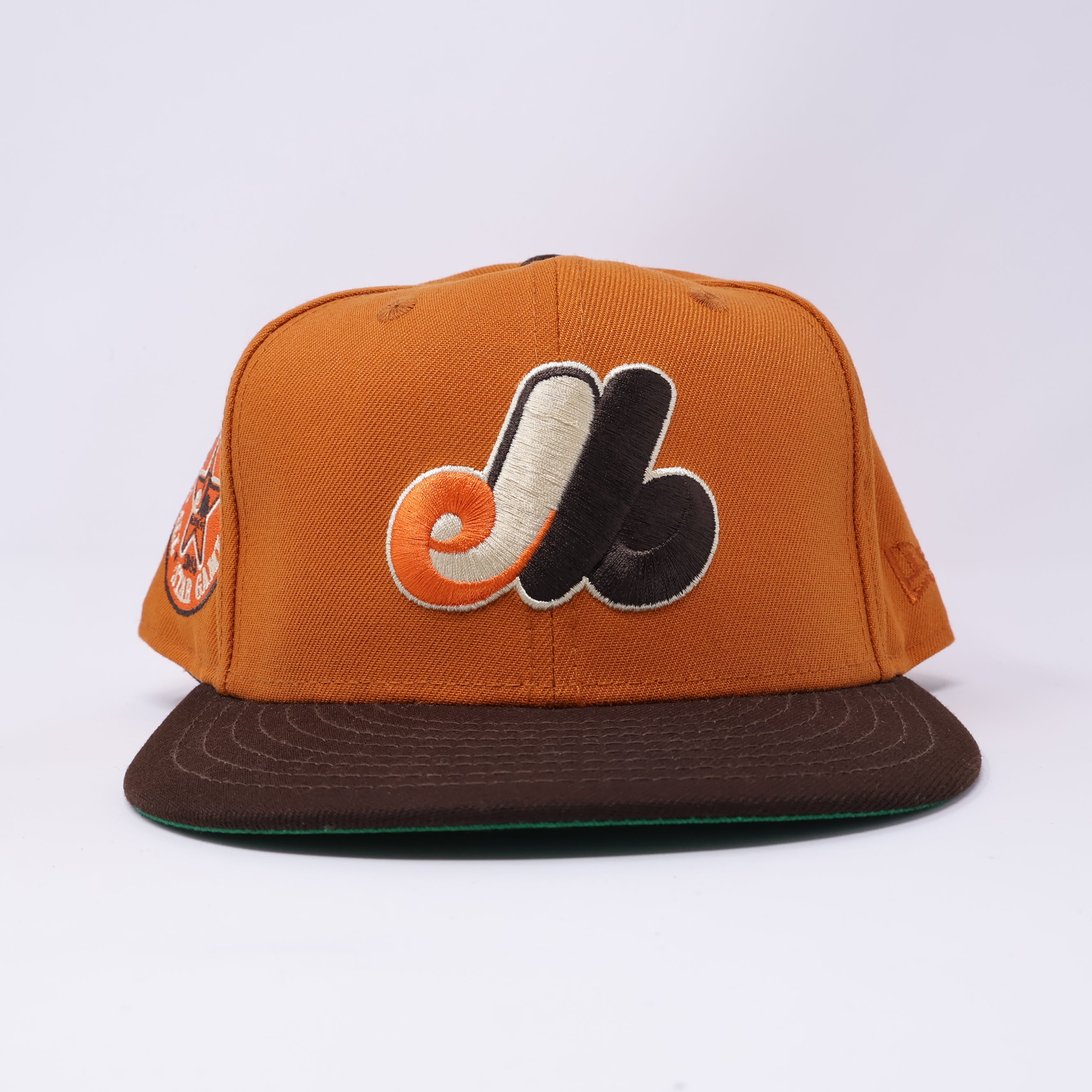 USED 3/4 Rust Orange Montreal Expos 1982 All Star Game 59fifty  New Era Fitted Hat Cap