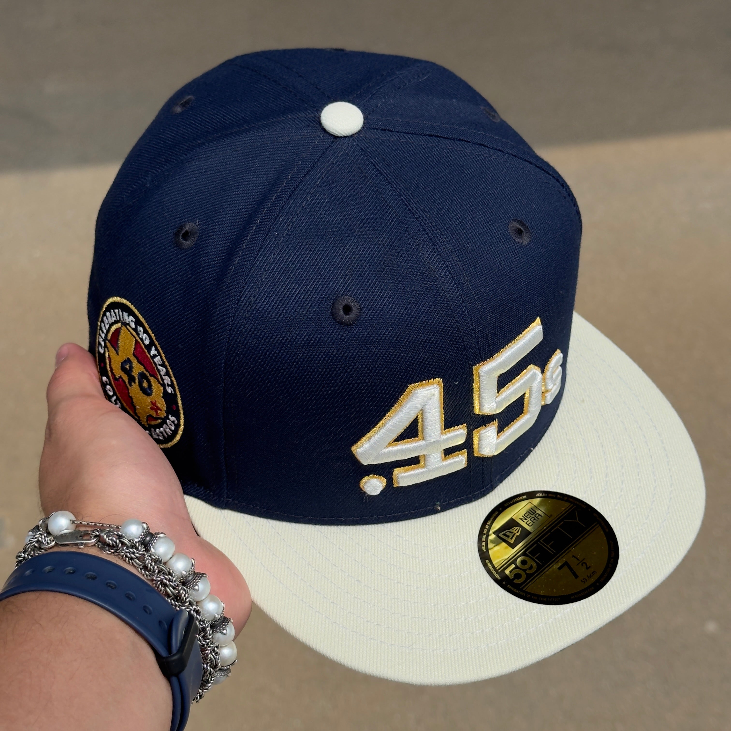 NEW 1/2 Navy Houston Astros Colt 45 Celebrating 45 59FIFTY New Era Fitted Hat