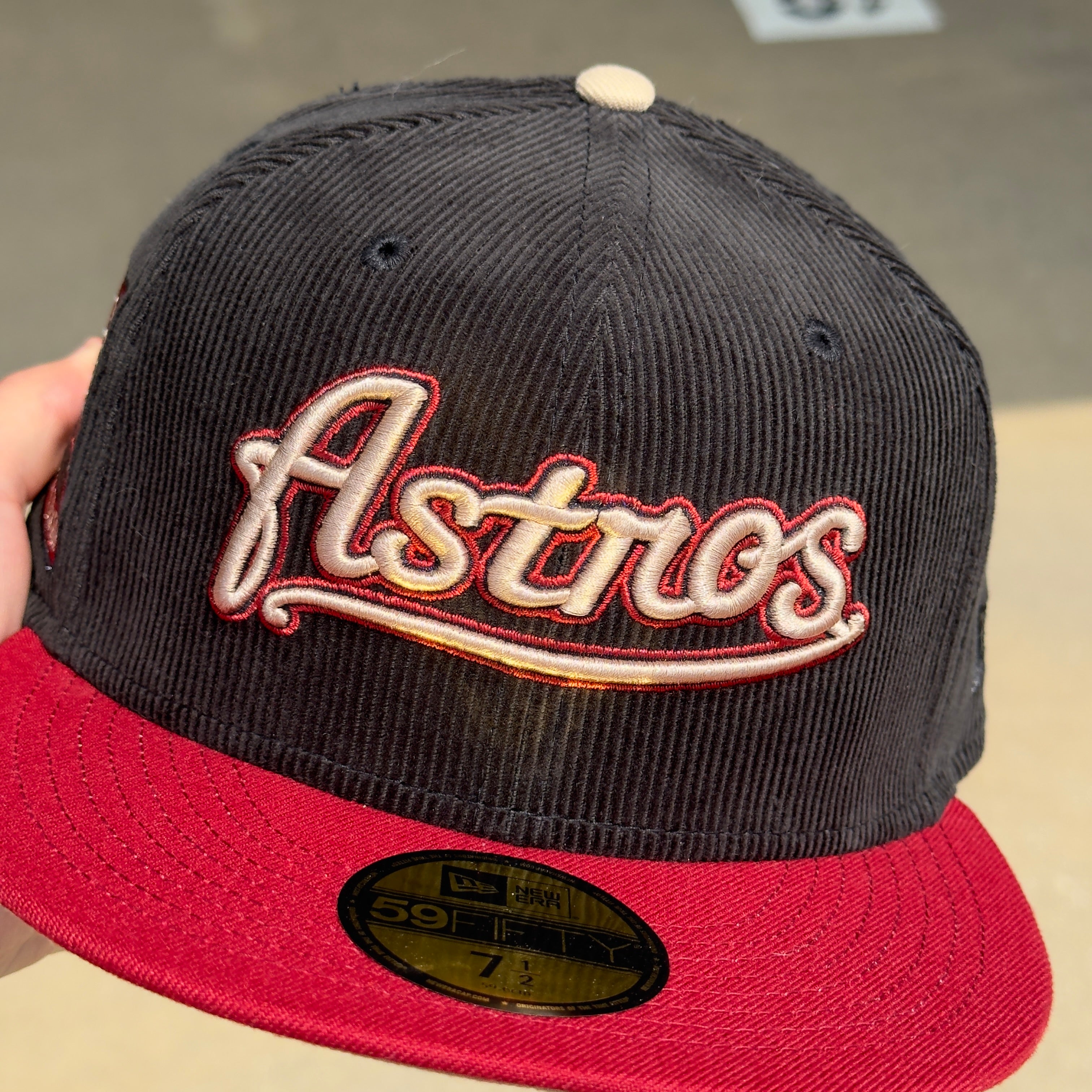 NEW 1/2 Black Houston Astros 2000 Inaugural Season 59FIFTY New Era Fitted Hat