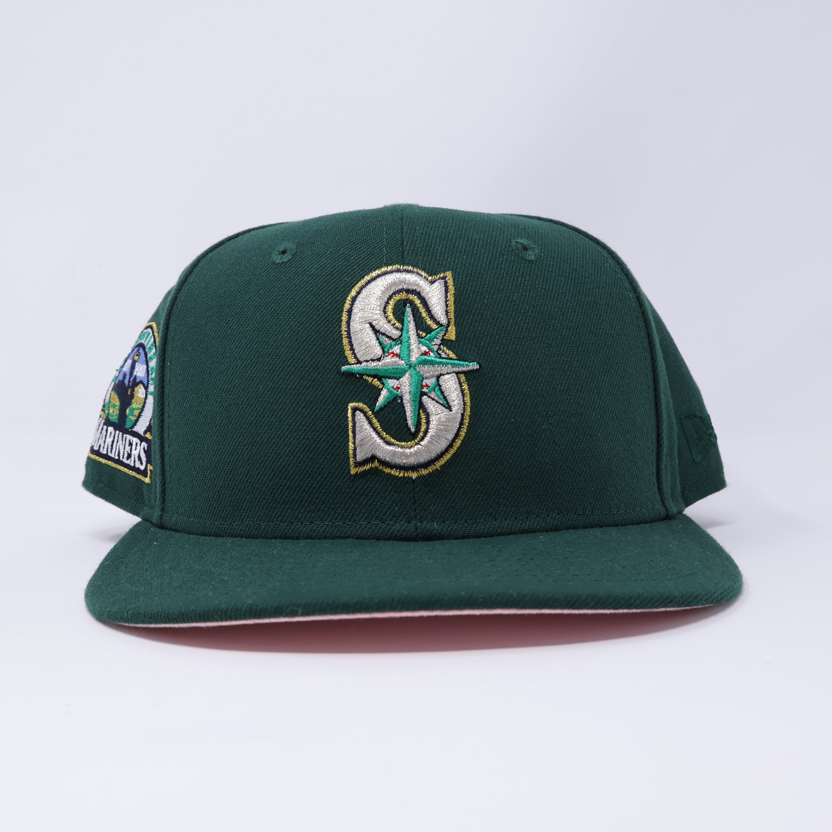 USED 5/8 Green Seattle Mariners 30th Anniversary 59fifty New Era Fitted Hat Cap
