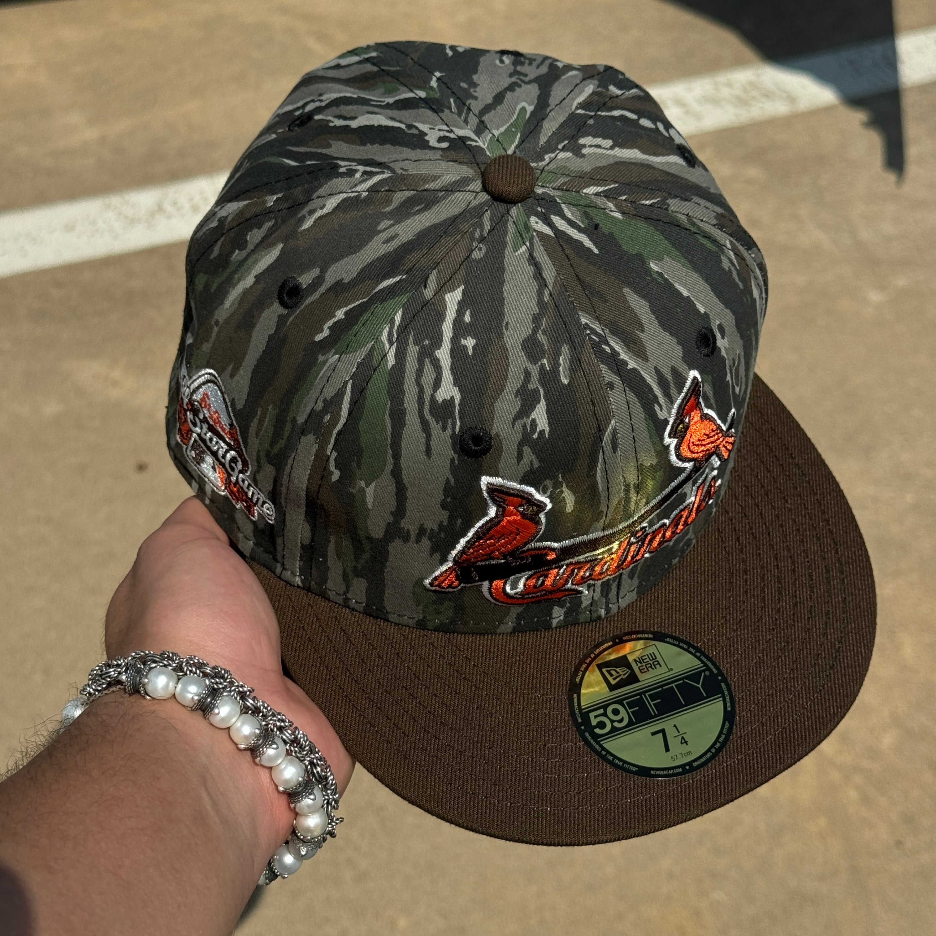 NEW 1/4 Camo St. Louis Cardinals 2009 All Star Game 59fifty New Era Fitted Hat Cap