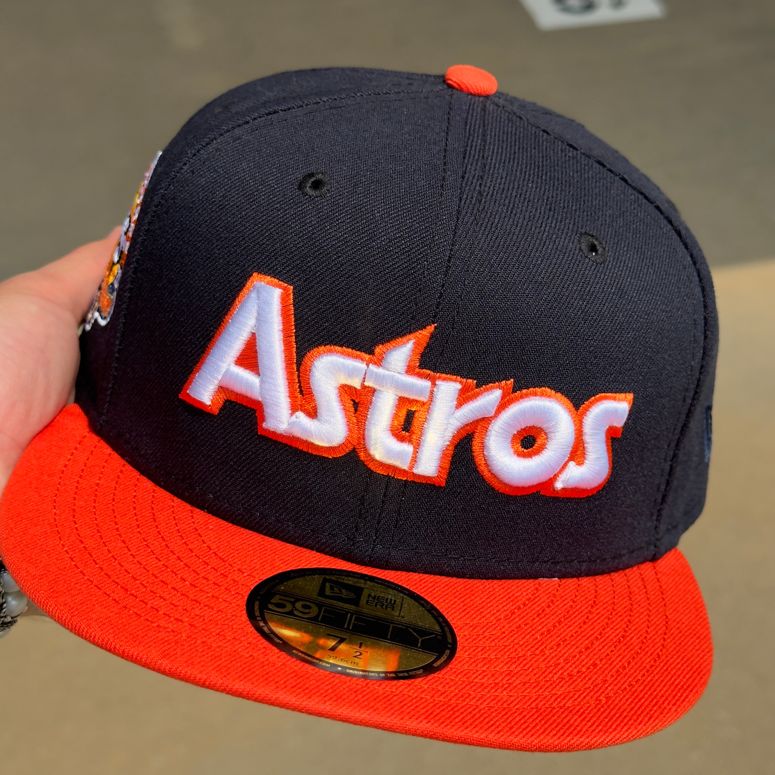 NEW 1/2 Navy Houston Astros 45th Anniversary 59FIFTY New Era Fitted Hat