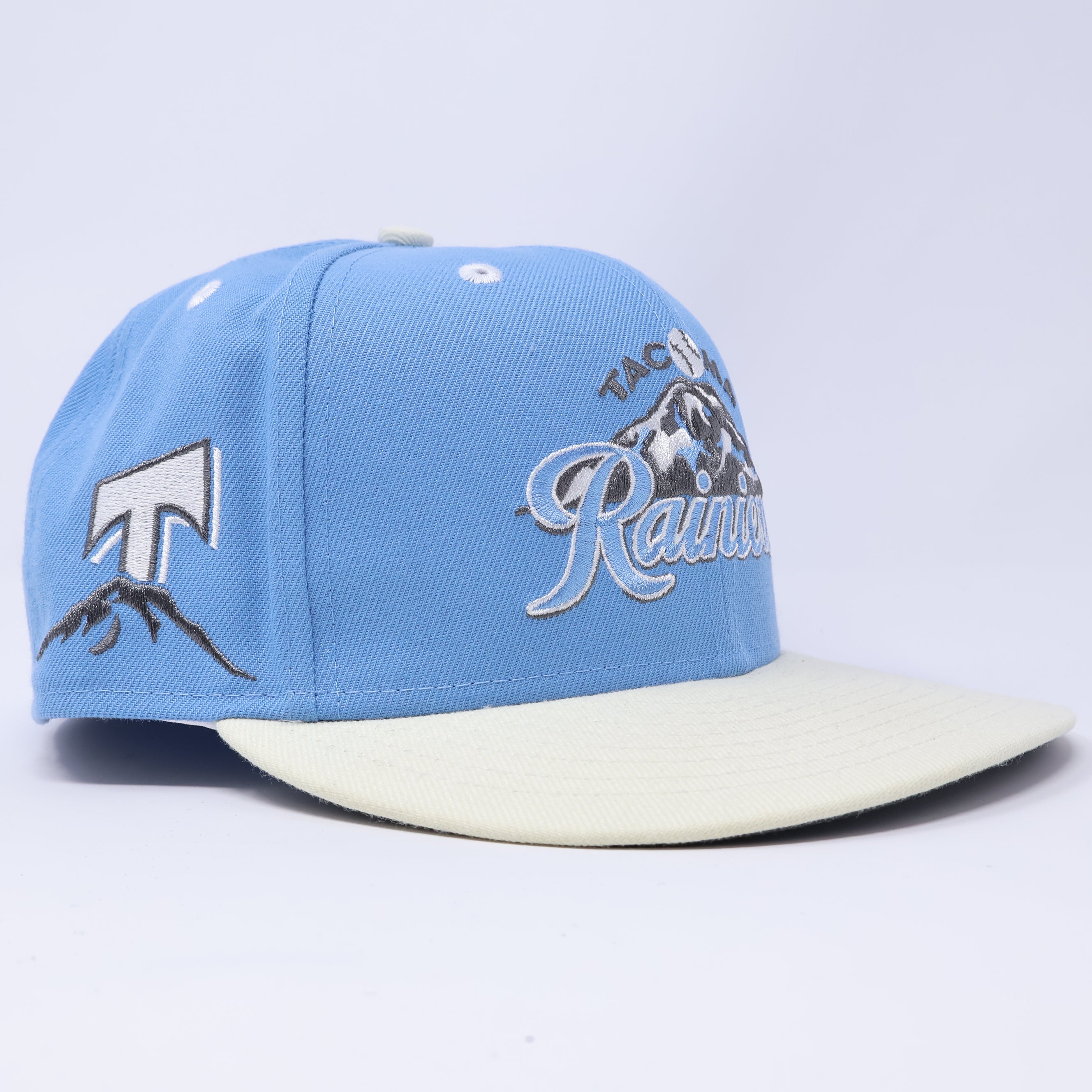 USED 5/8 Blue Tacoma Rainiers Minor League 59fifty New Era Fitted Hat Cap