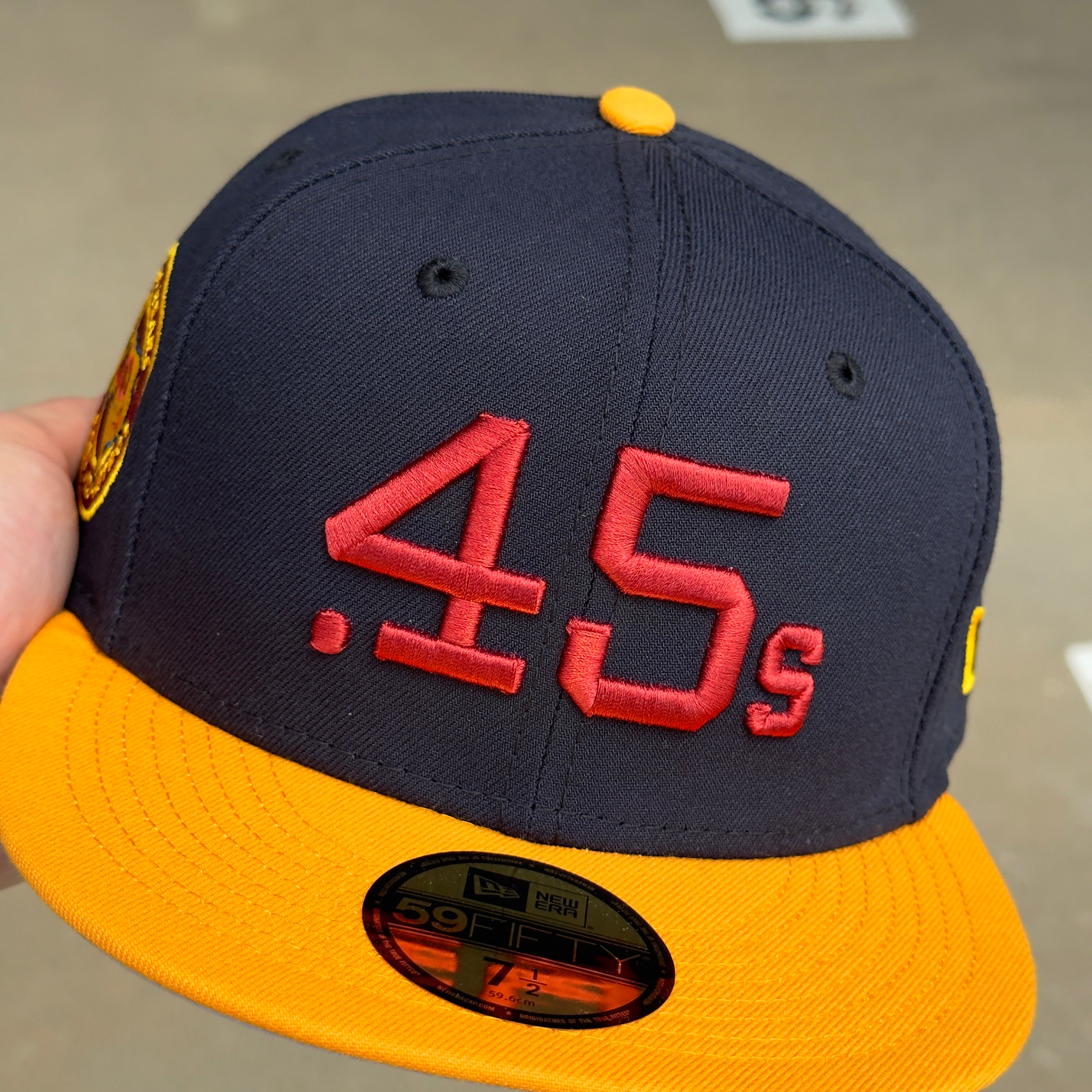 NEW 1/2 Black Houston Astros Colt 45 Celebrating 40 Years 59FIFTY New Era Fitted Hat