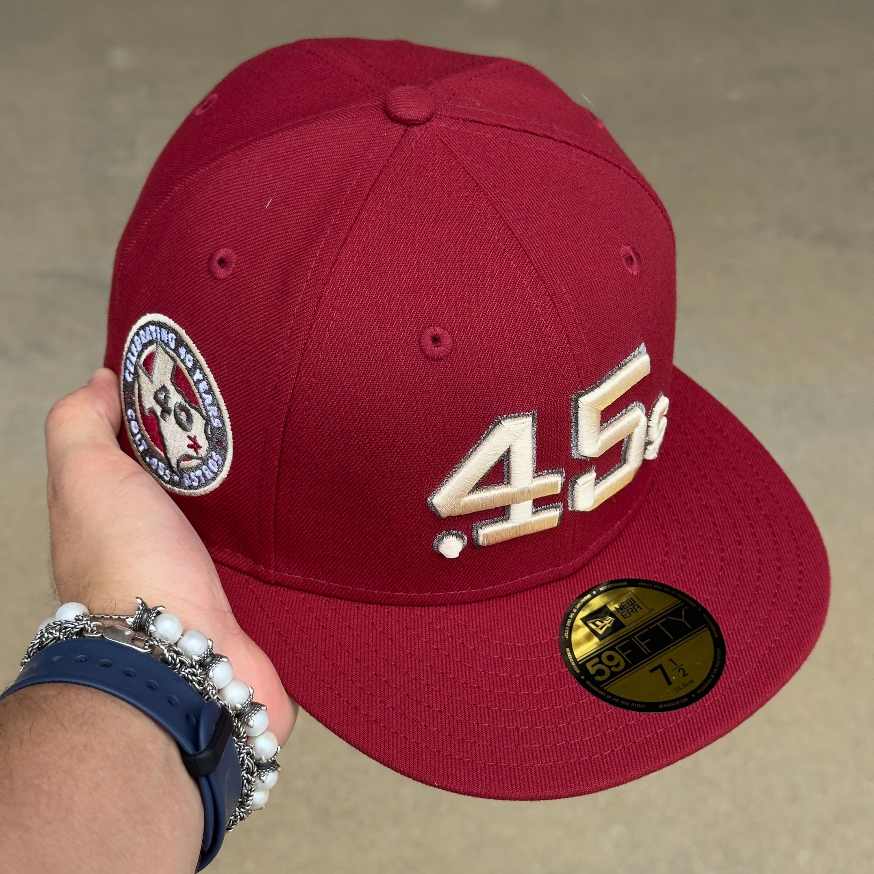 NEW 1/2 Brick Red Houston Astros Colt 45 Celebrating 40 59FIFTY New Era Fitted Hat