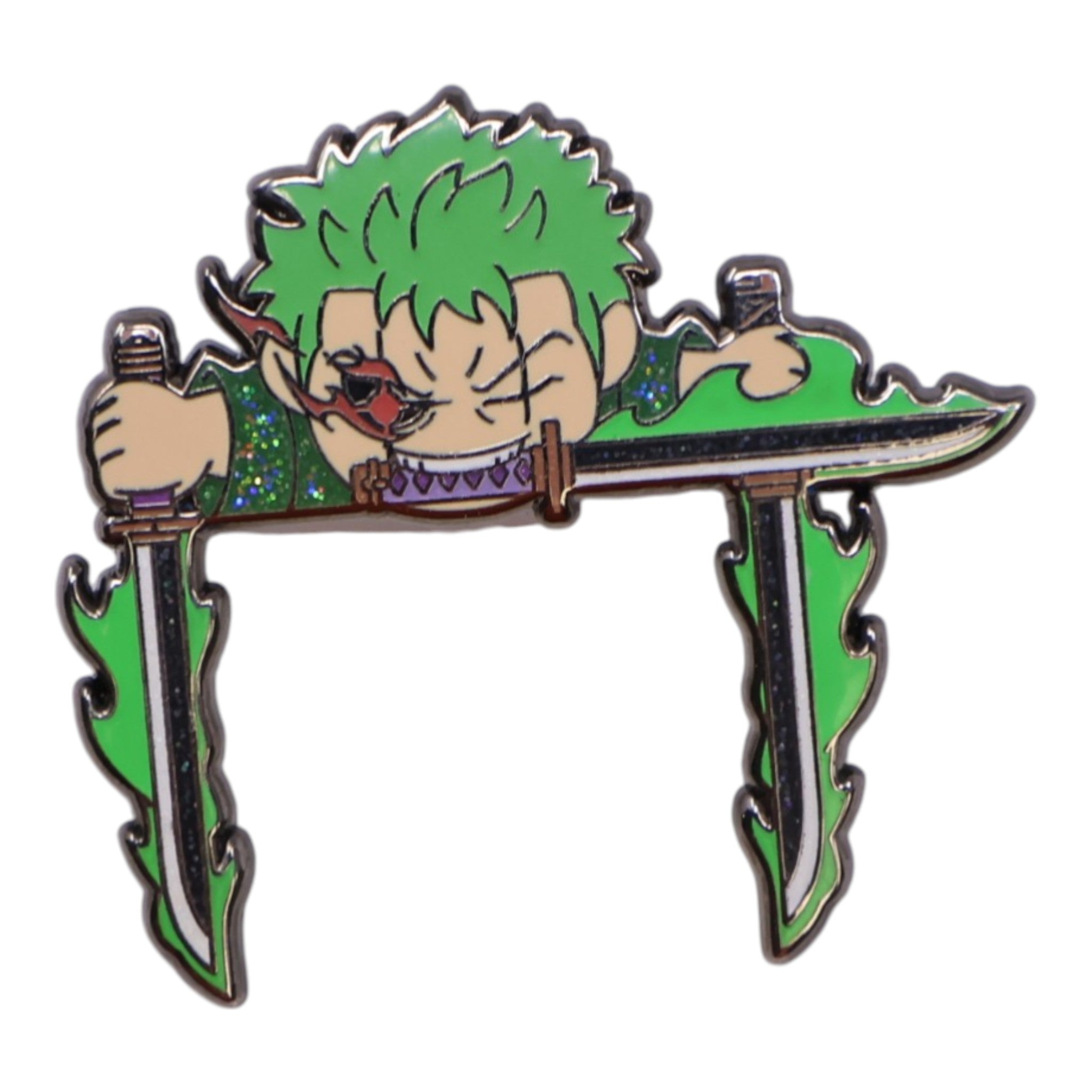 Roronoa Zoro One Piece MLB Logo Pin
