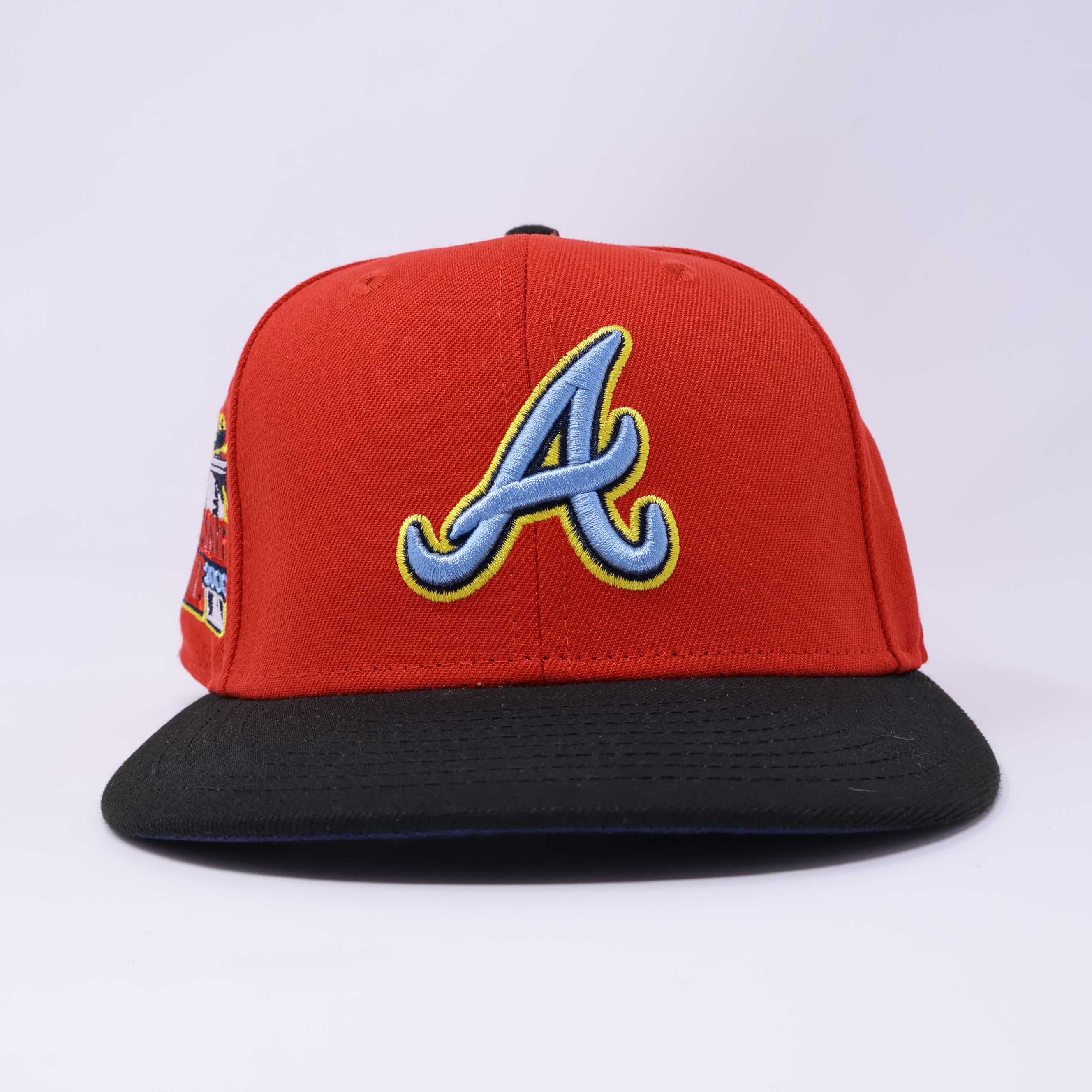USED 1/8 Red Atlanta Braves 2000 All Star Game 59fifty New Era Fitted Hat Cap