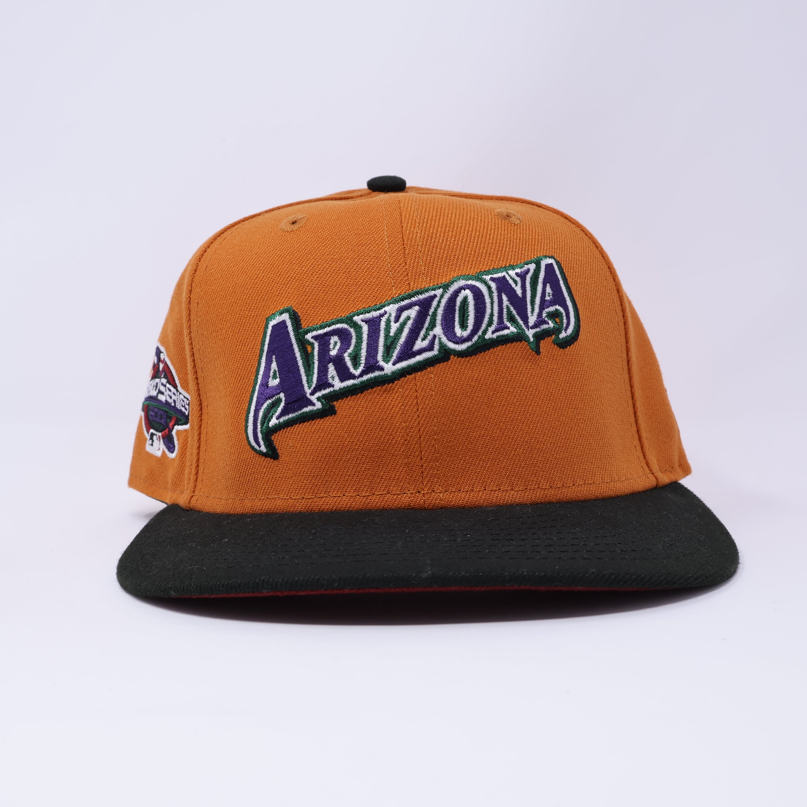 USED 1/8 Orange Arizona Diamondbacks 2001 World Series 59fifty New Era Fitted Hat Cap