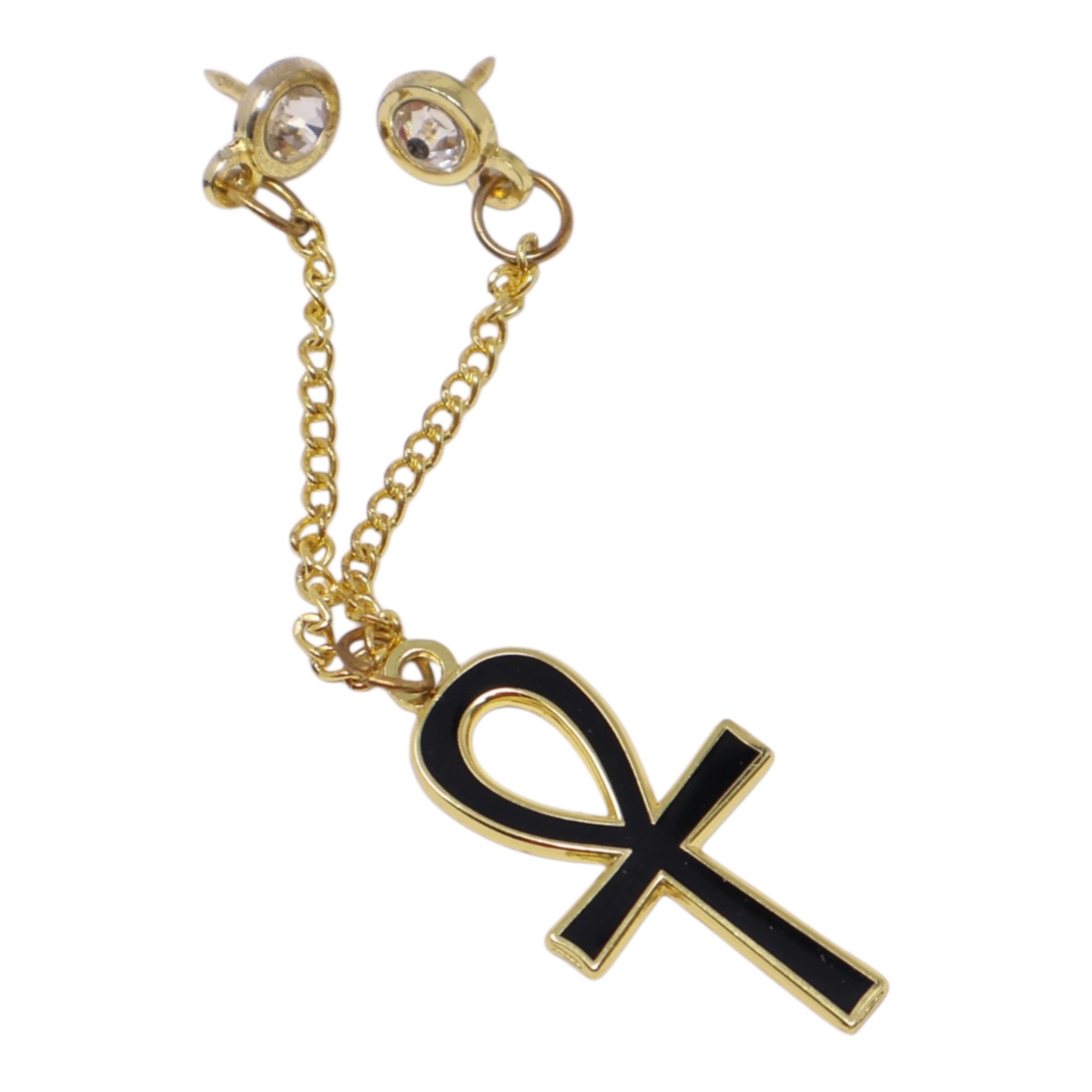 Ankh Egyptian Symbol Chain Pin