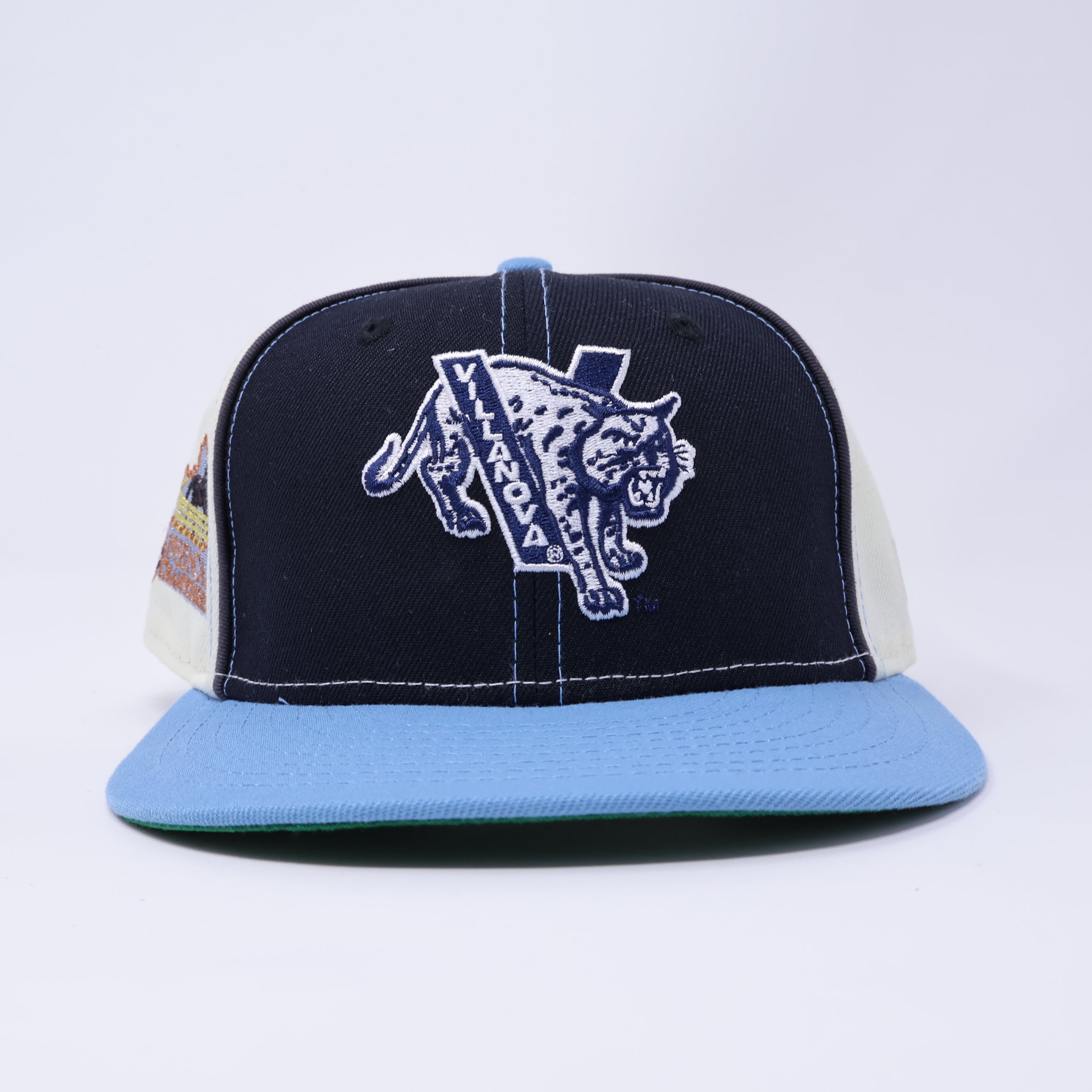 USED 1/8 Multicolor Villanova Wildcats 1985 NCAA 59fifty New Era Fitted Hat Cap