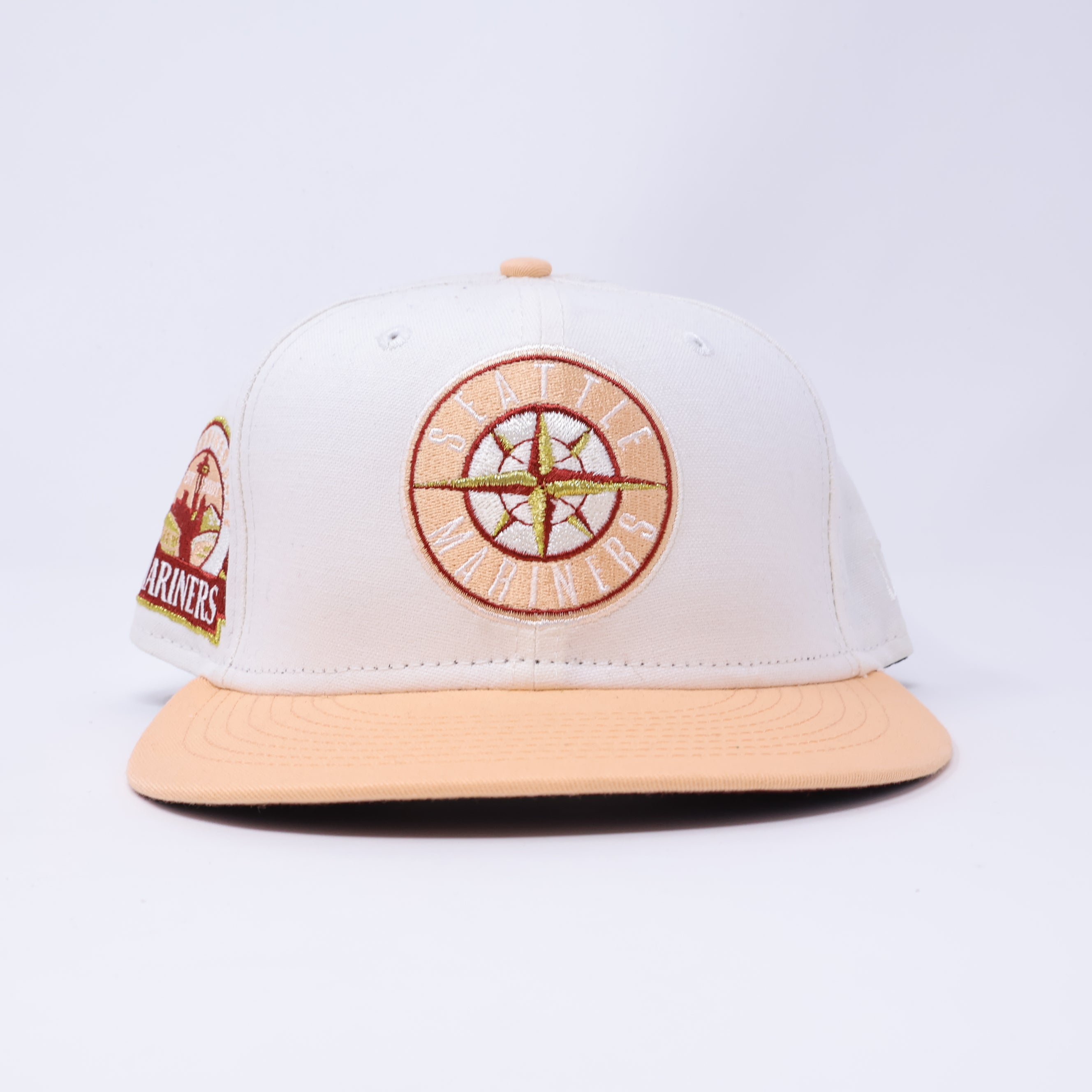 USED 1/8 White Seattle Mariners 30th Anniversary 59fifty New Era Fitted Hat Cap