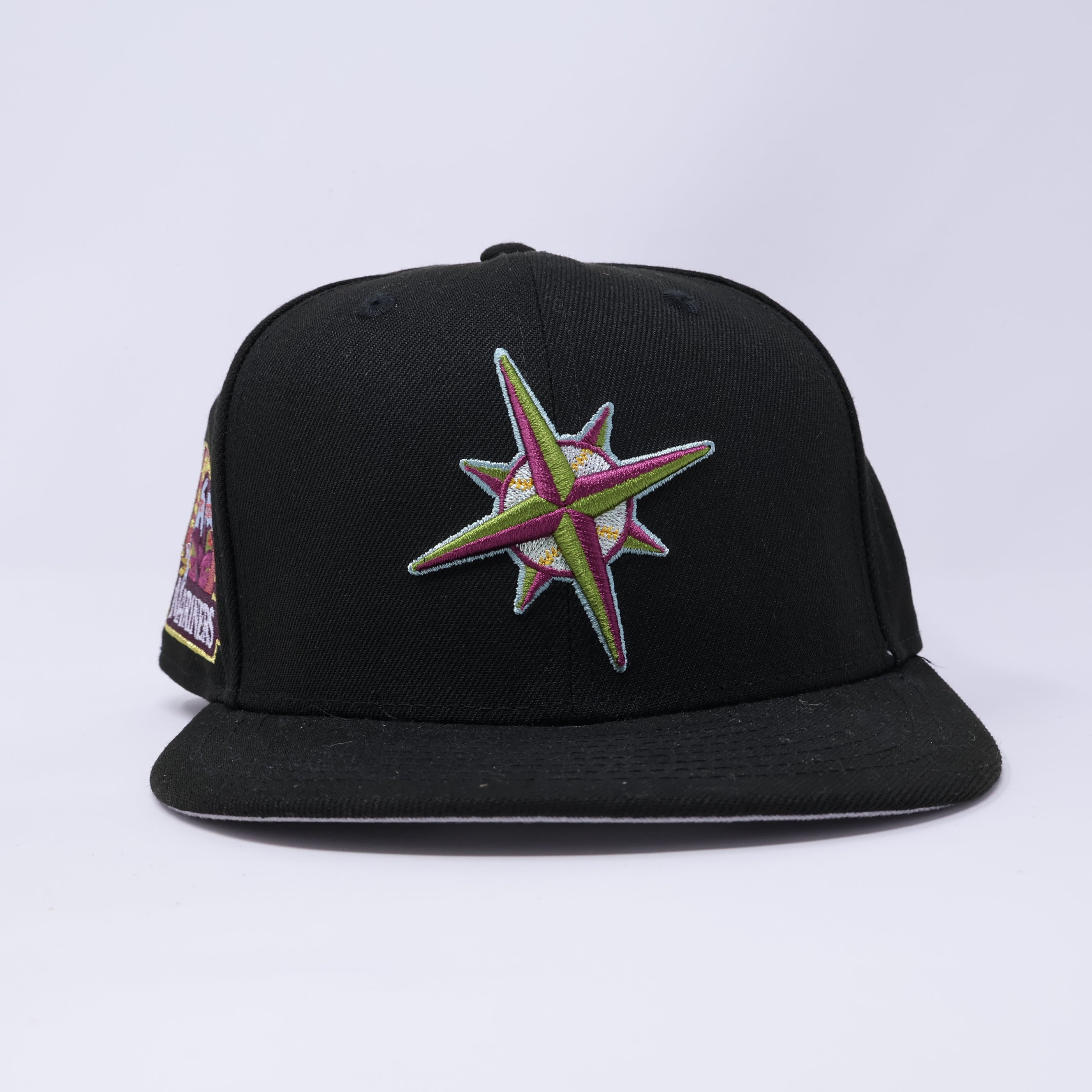 USED 1/8 Black Seattle Mariners 30th Anniversary 59fifty New Era Fitted Hat Cap