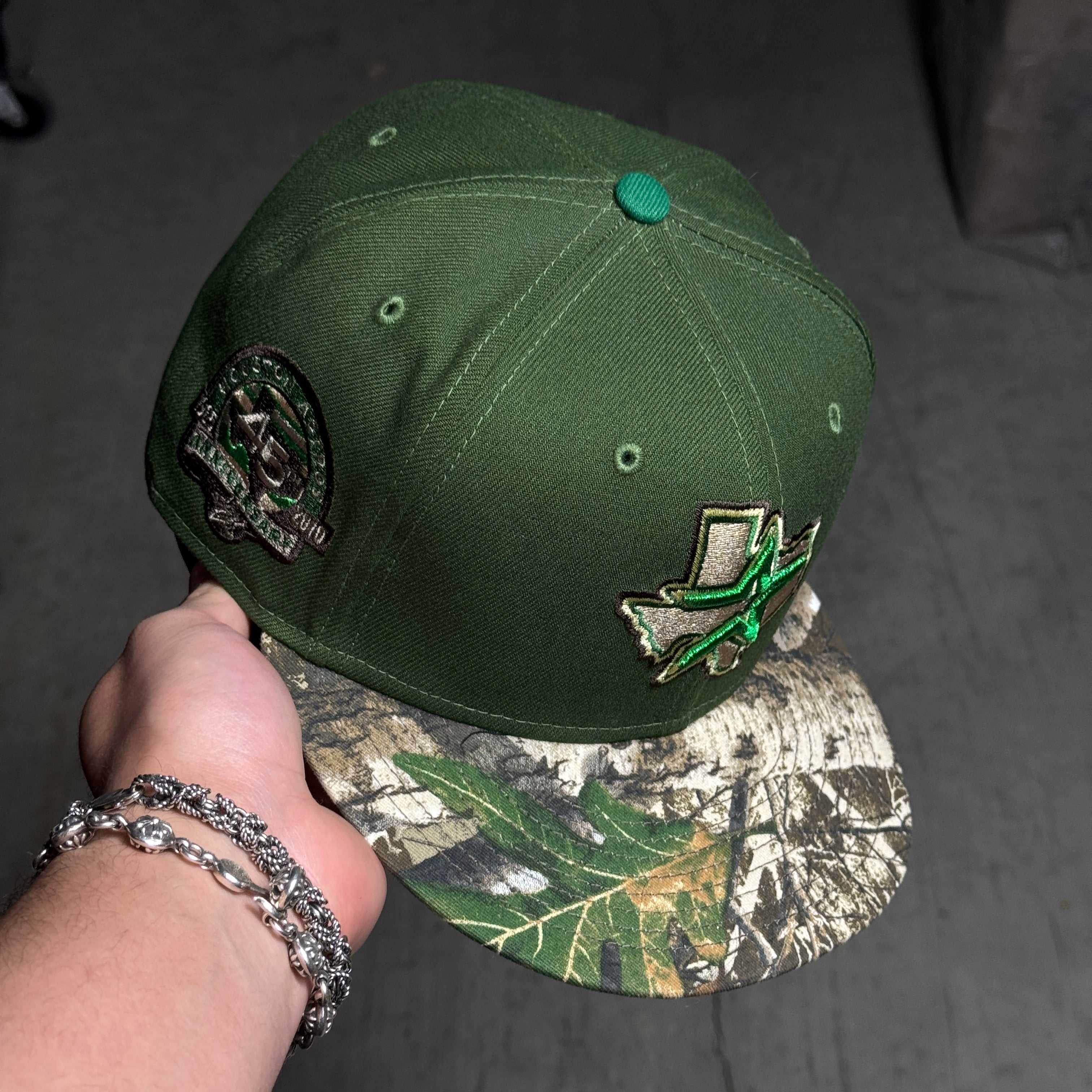 USED 3/8 Green Houston Astros 45th Anniversary 59fifty New Era Fitted Hat Cap