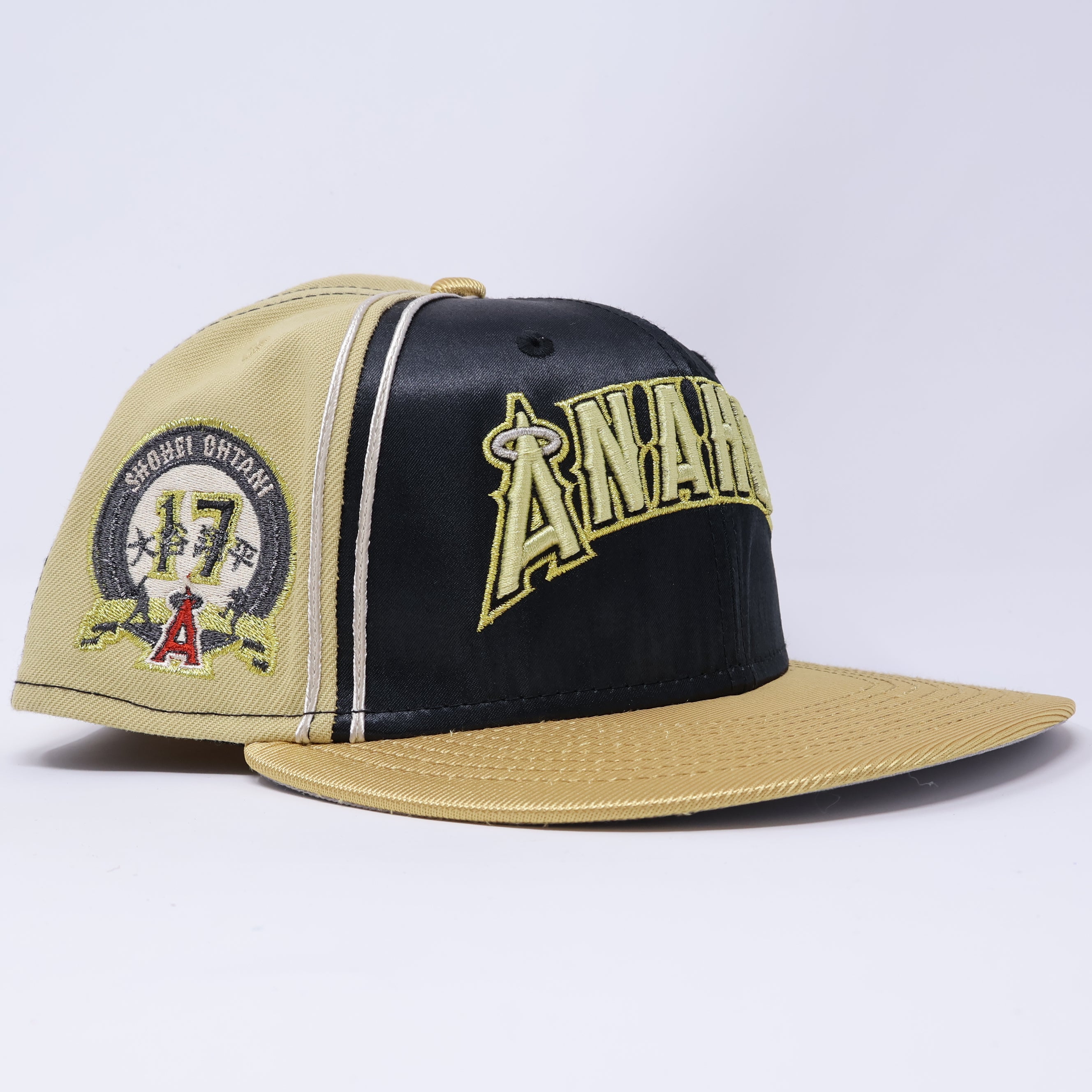 USED 1/8 Multicolor Los Angeles Angels Shohei Ohtani 59fifty New Era Fitted Hat Cap