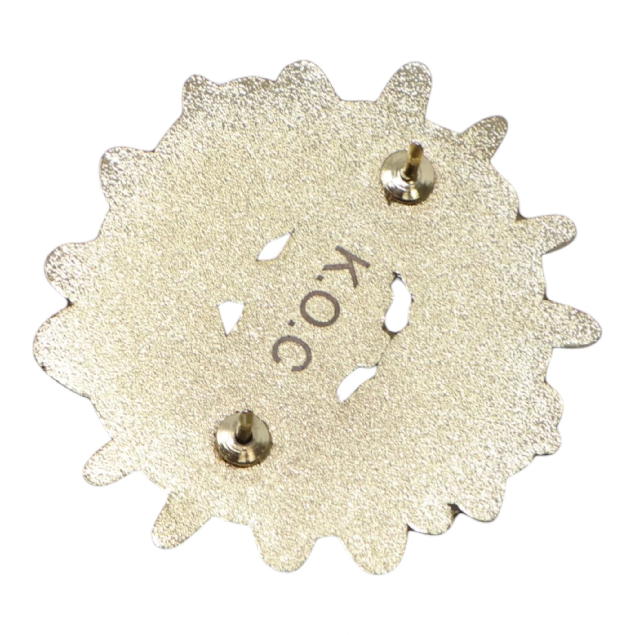 KING CROWNZ Gold Plating Graphic Pin