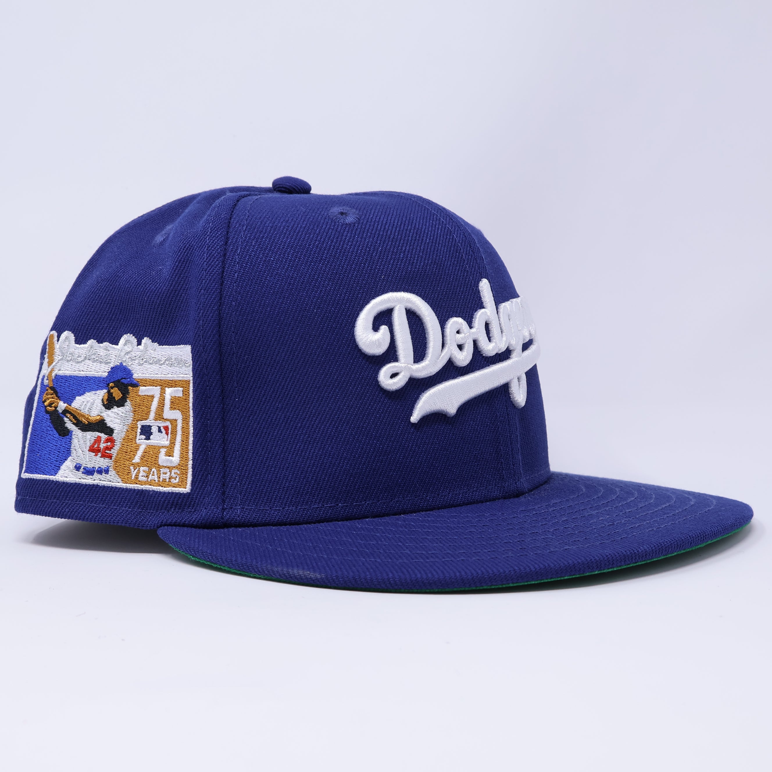 USED 1/8 Blue Los Angeles Dodgers Jackie Robinson 59fifty New Era Fitted Hat Cap