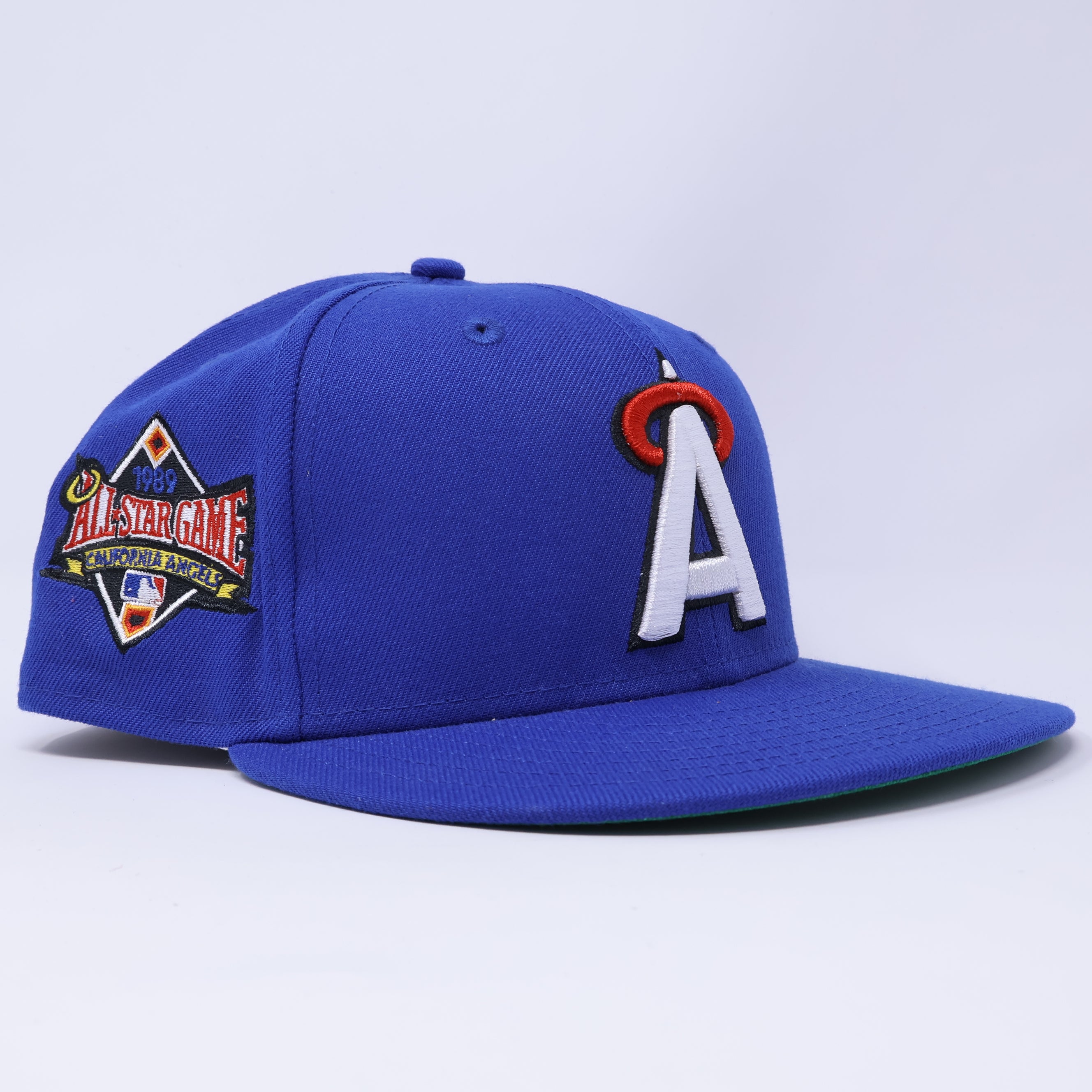 USED 1/8 Blue Los Angeles Angels 1989 All Star Game 59fifty New Era Fitted Hat Cap