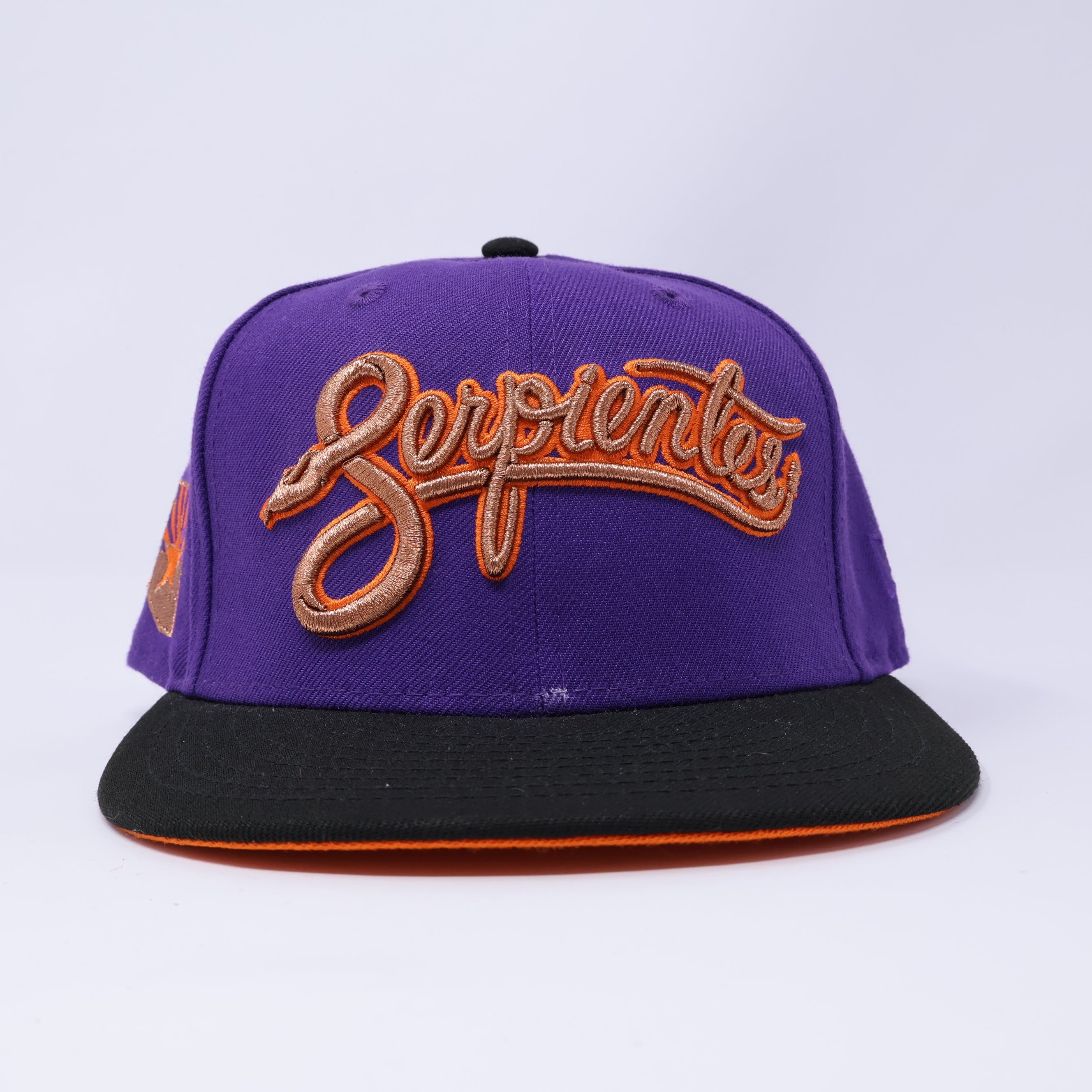USED 1/8 Purple Arizona Serpientes Minor League 59fifty New Era Fitted Hat Cap