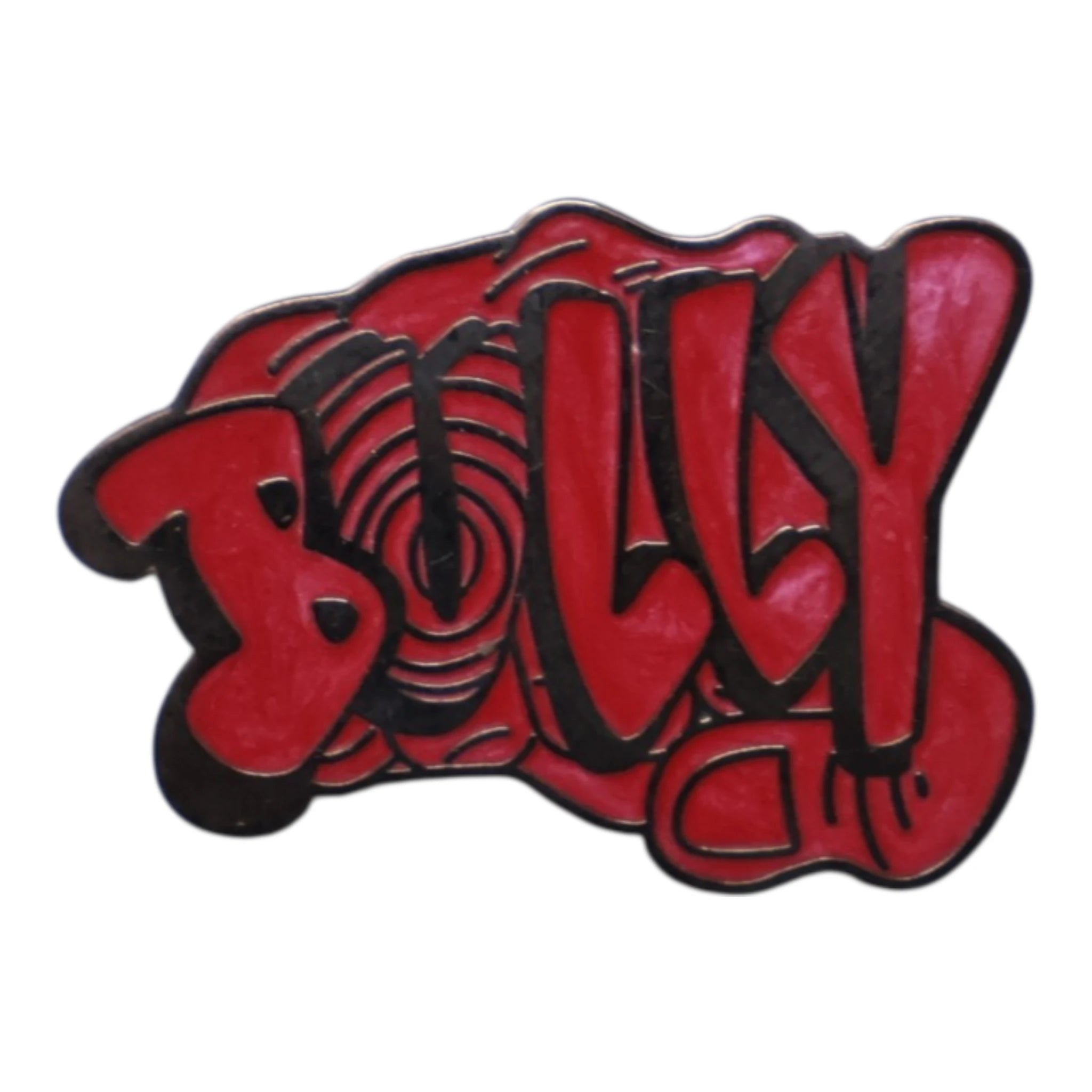 BULLY Silver Plating / Red Graphic Pin