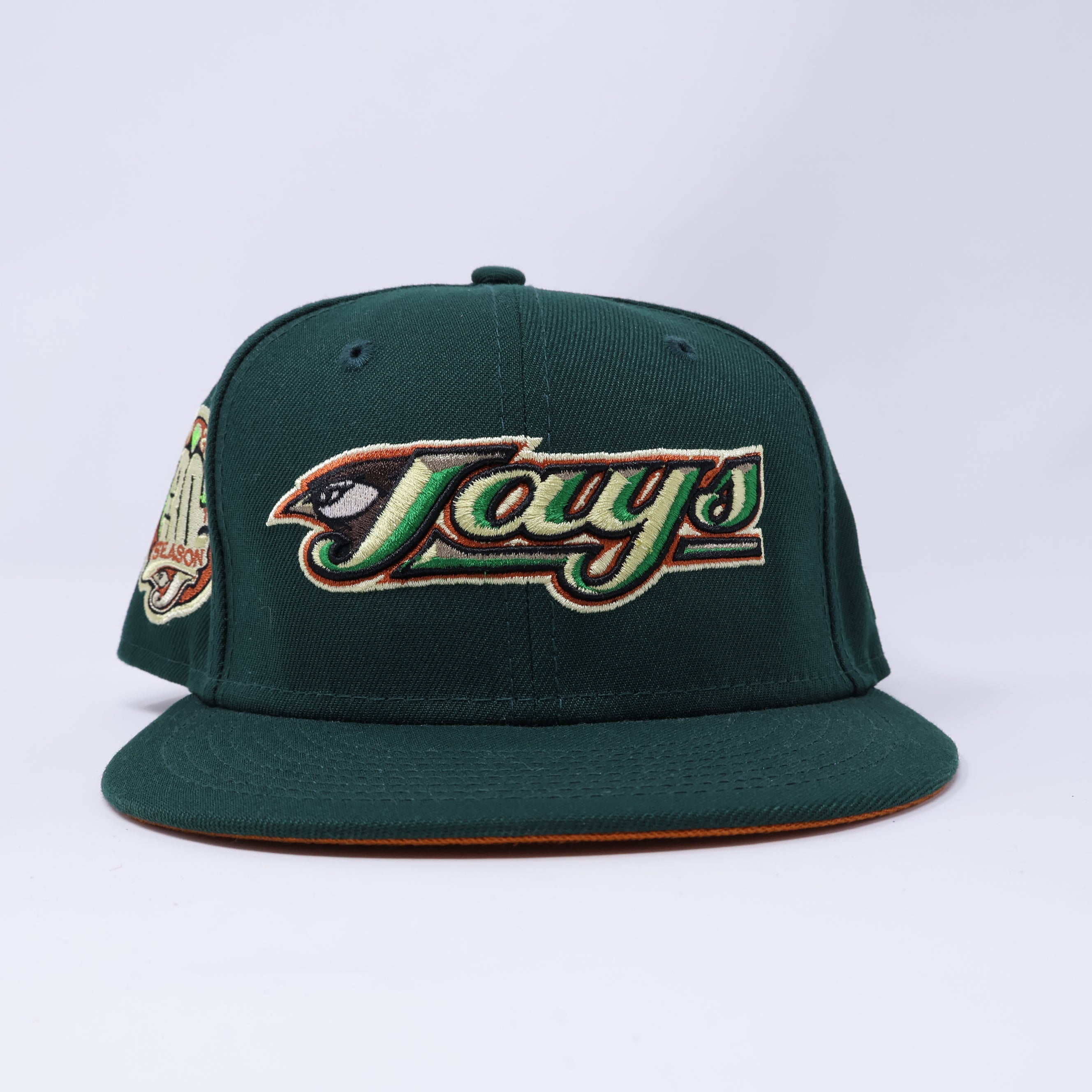 USED 1/8 Green Toronto Blue Jays Montreal 30th Season 59fifty New Era Fitted Hat Cap