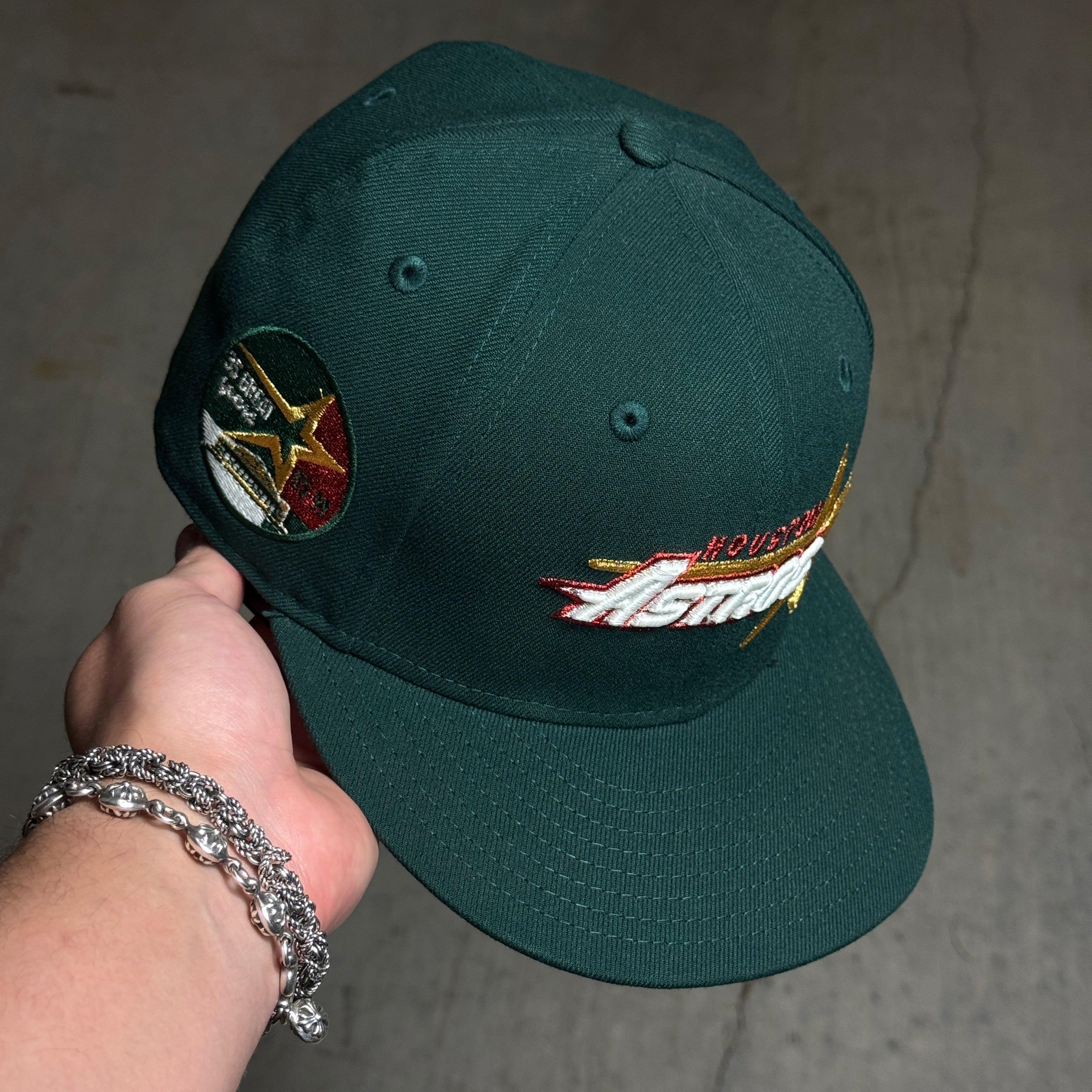 USED 3/8 Green Houston Astros 35 Great Years 59fifty New Era Fitted Hat Cap