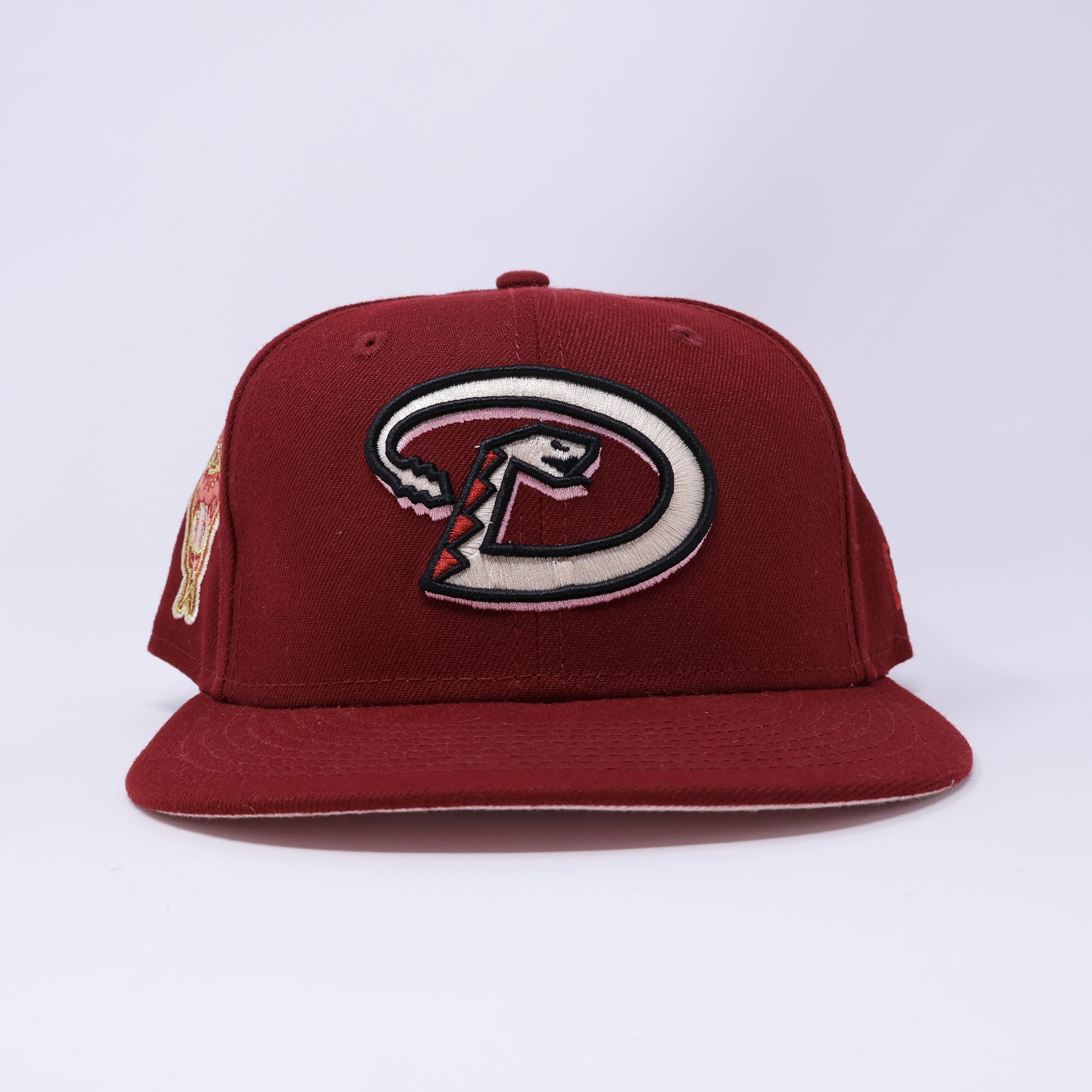USED 7 Burgundy Arizona Diamondbacks 1998 Inaugural Season 59fifty New Era Fitted Hat Cap
