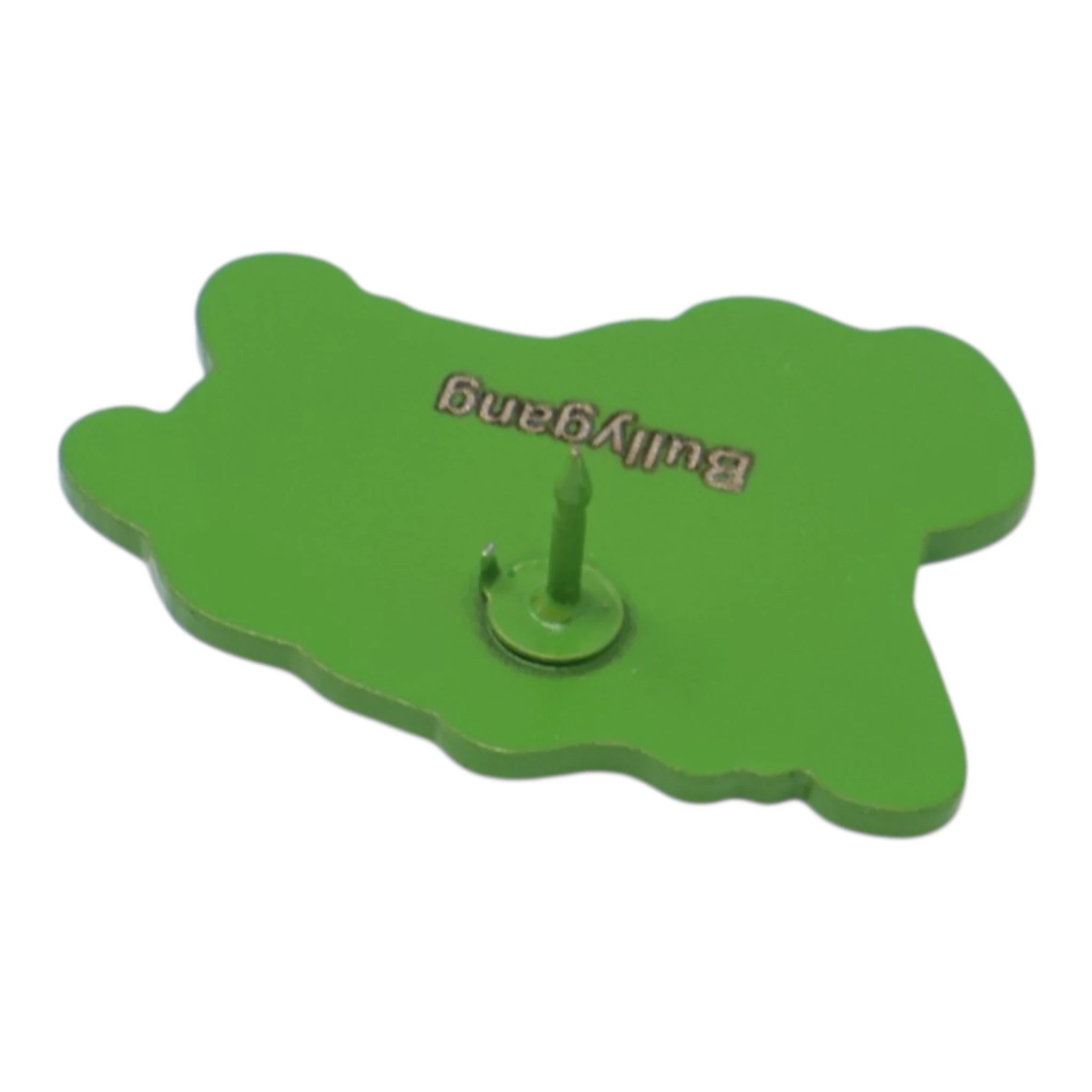BULLY Green Plating / Pink Glitter Graphic Pin