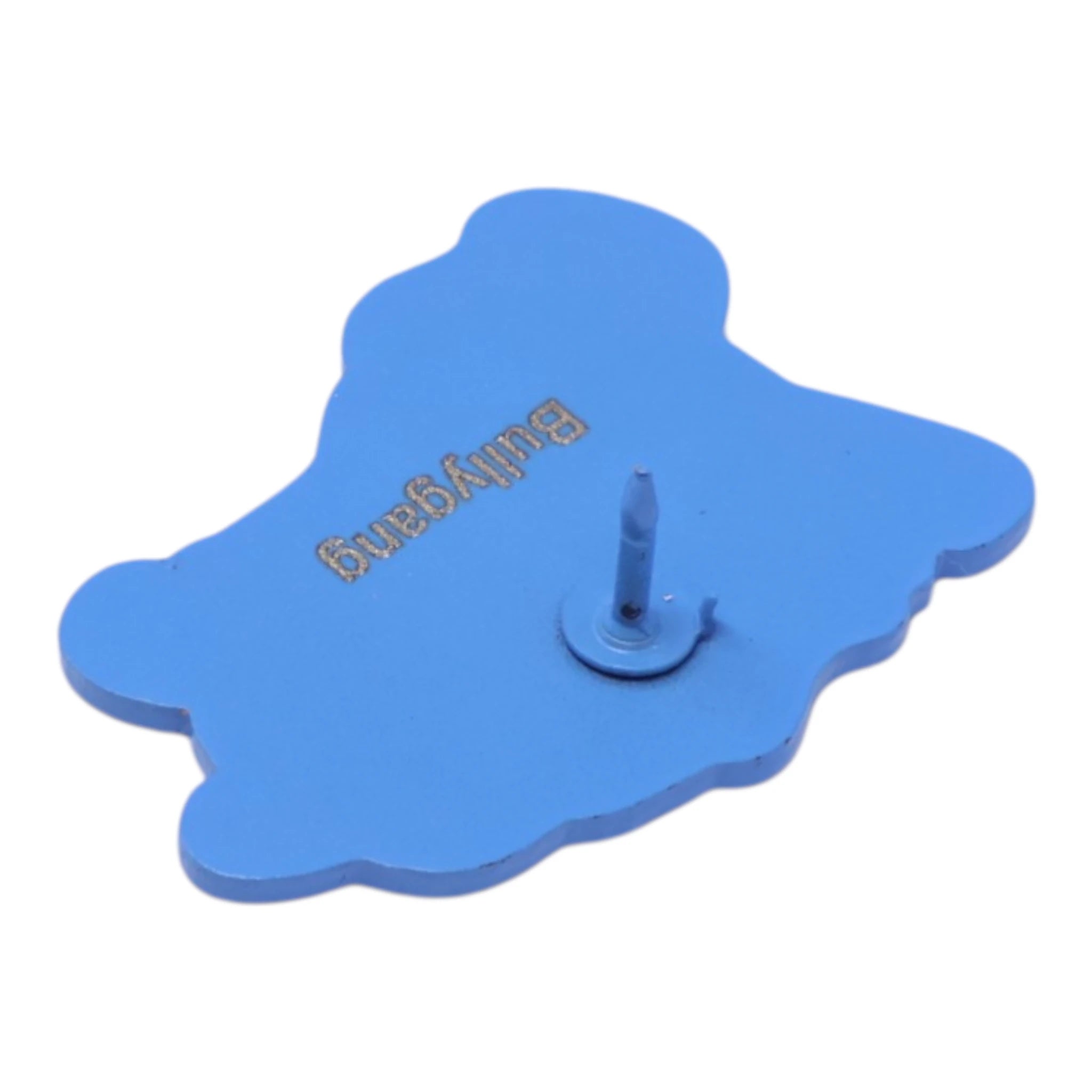 BULLY Blue Plating / Yellow Glitter Graphic Pin