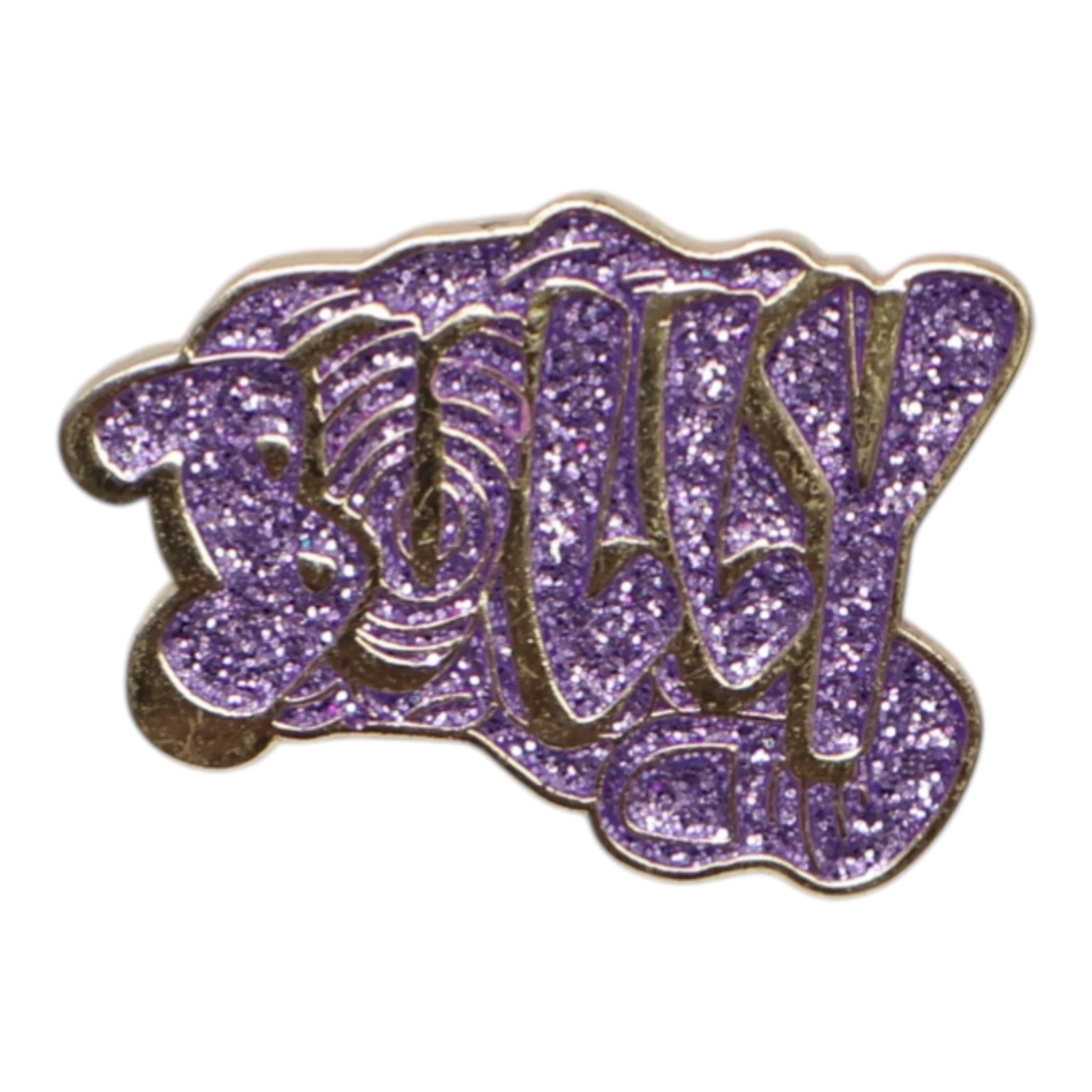 BULLY Silver Plating / Purple Graphic Pin