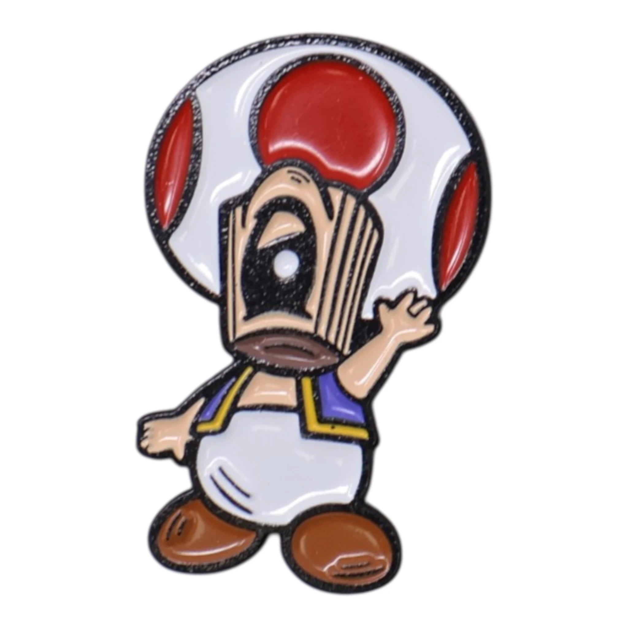 Toad Mario Spray Paint Can Graphic Pin