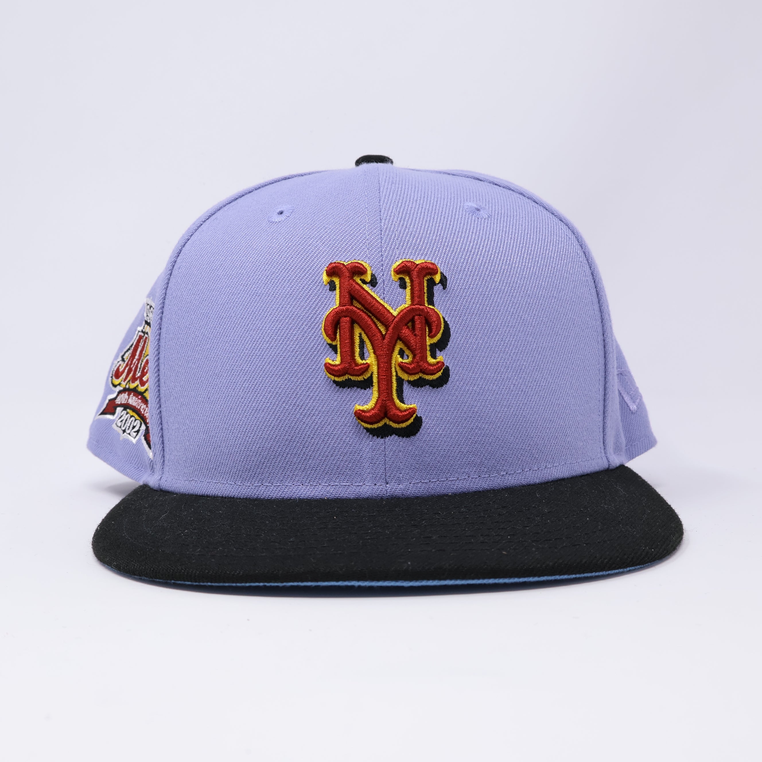 USED 5/8 Purple New York Mets 40th Anniversary 59fifty New Era Fitted Hat Cap