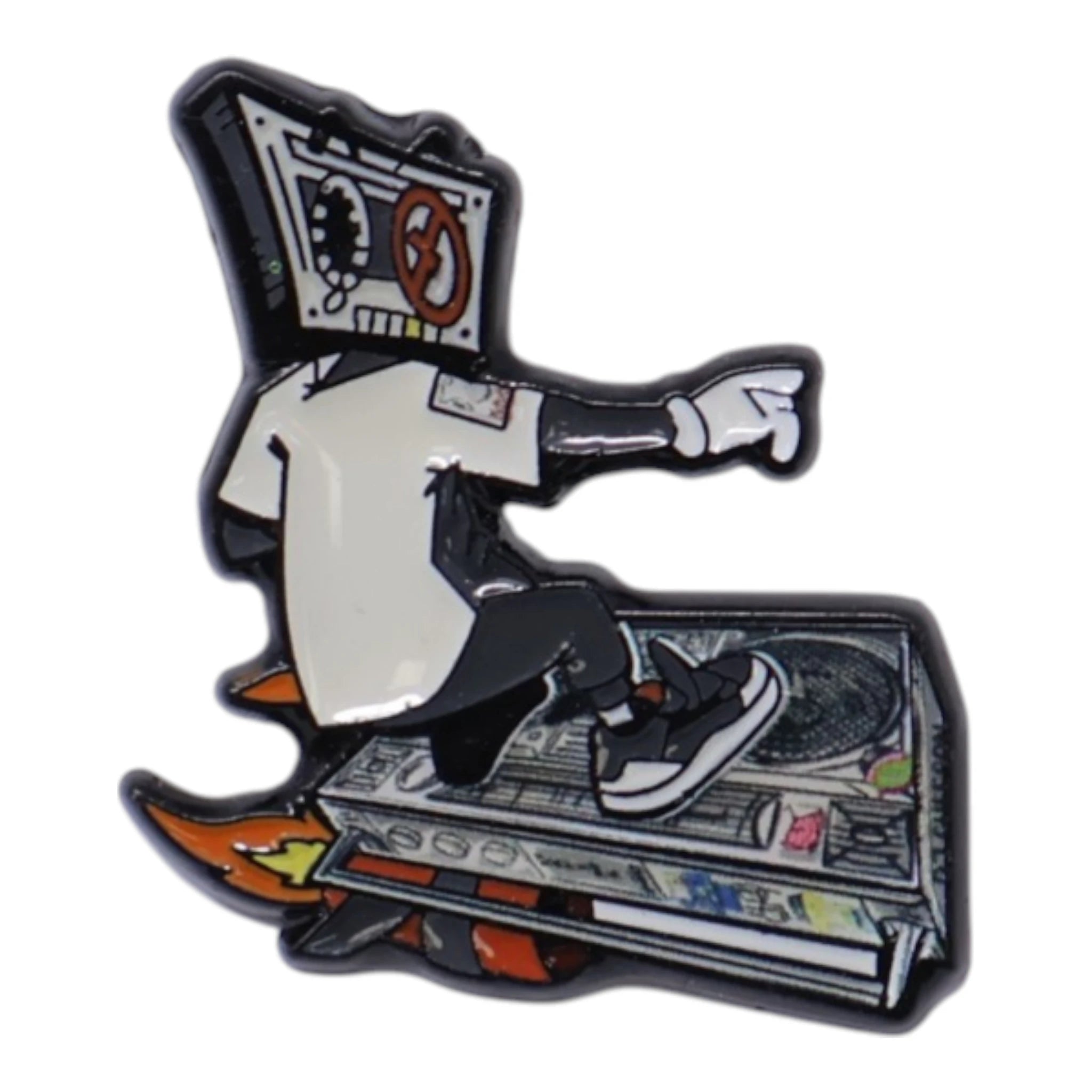 Dude Casette Drifting on Casette Graphic Pin