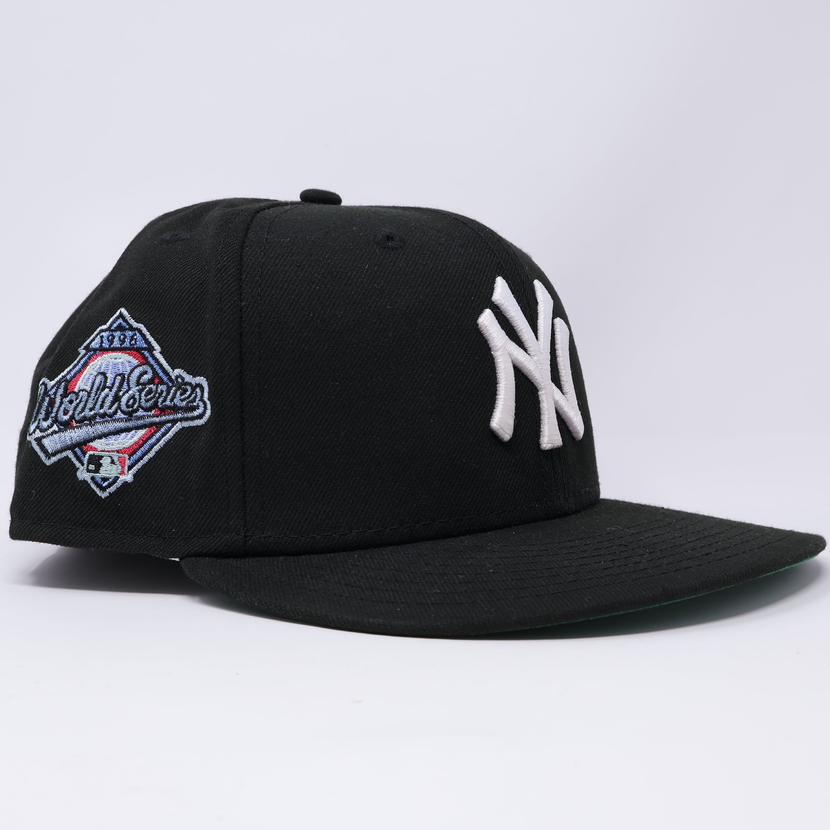 USED 5/8 Black New York Yankees 1996 World Series 59fifty New Era Fitted Hat Cap