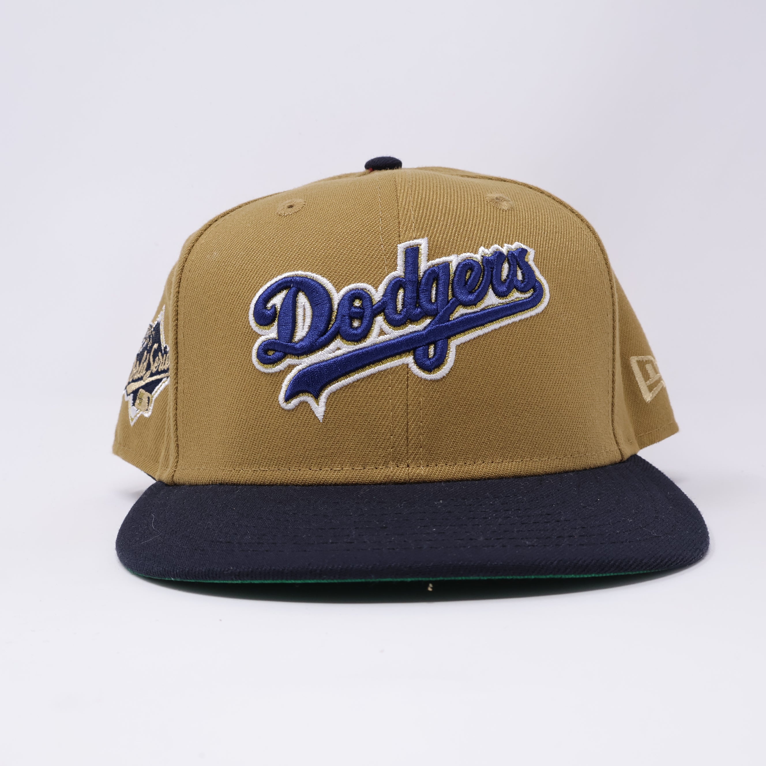 USED 5/8 Khaki Los Angeles Dodgers 1988 World Series  59fifty New Era Fitted Hat Cap