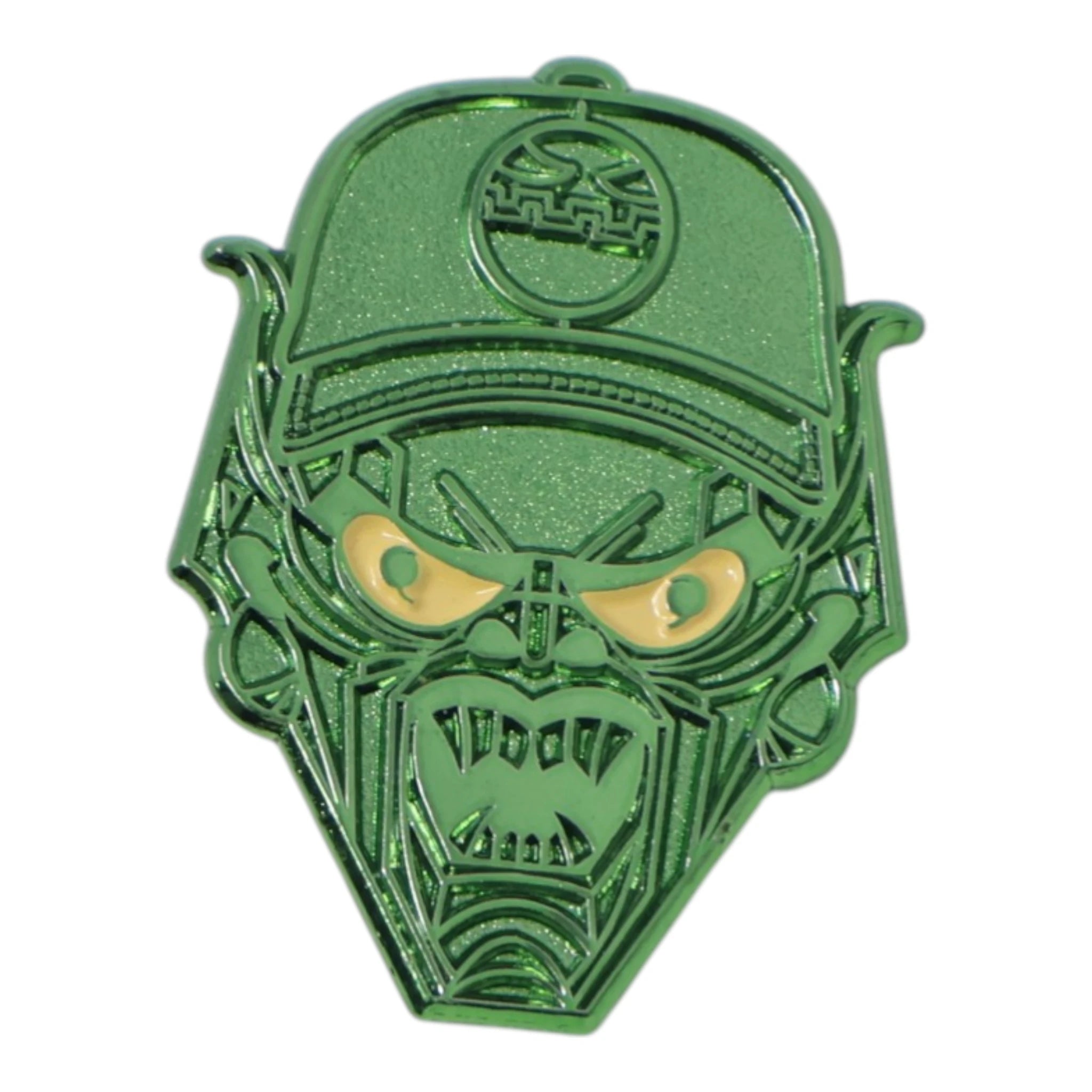 Green Plating Goblin Graphic Pin